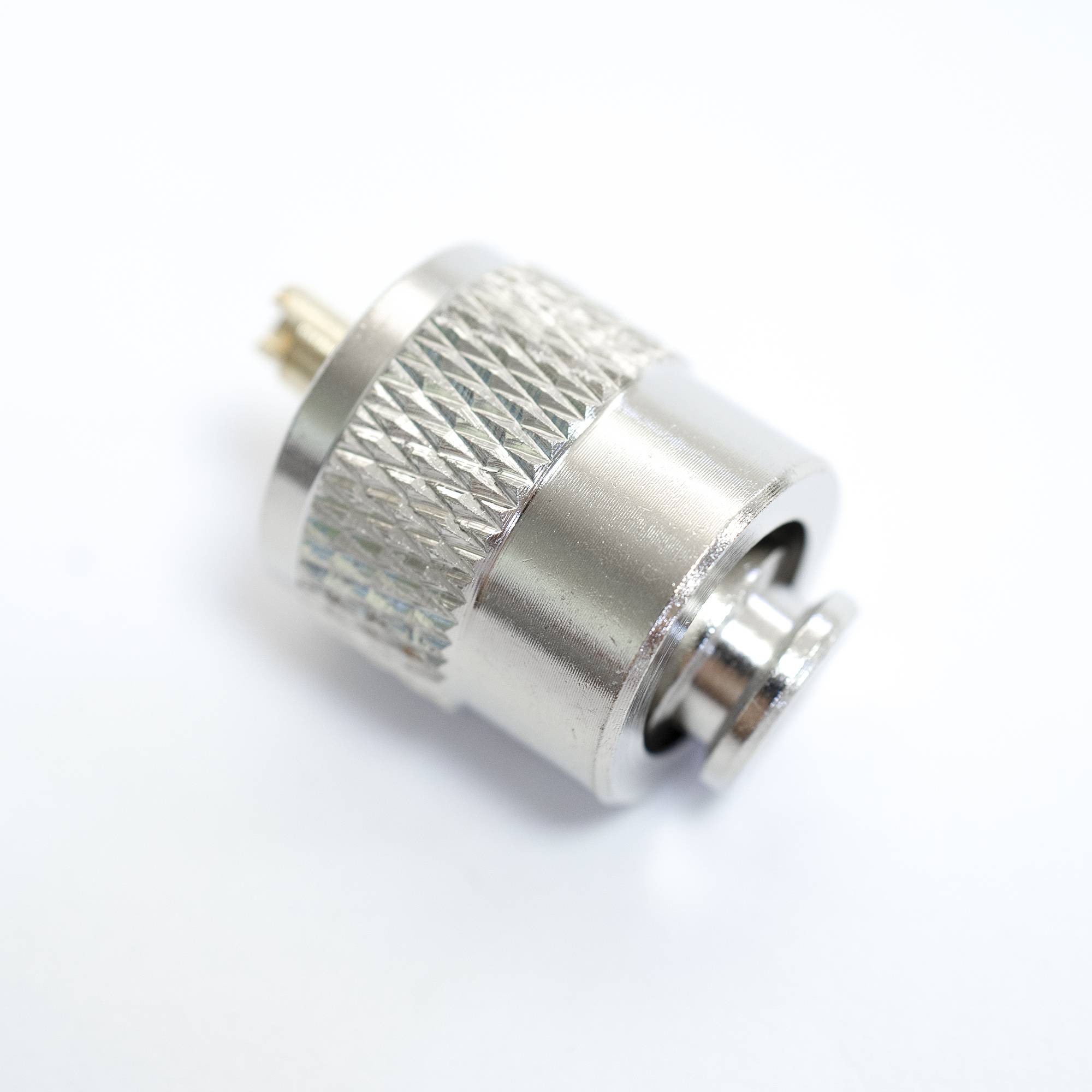 Kurzer Stecker PNI PL259 für RG58-Kabel mit vergoldetem Mittelstift 6 mm