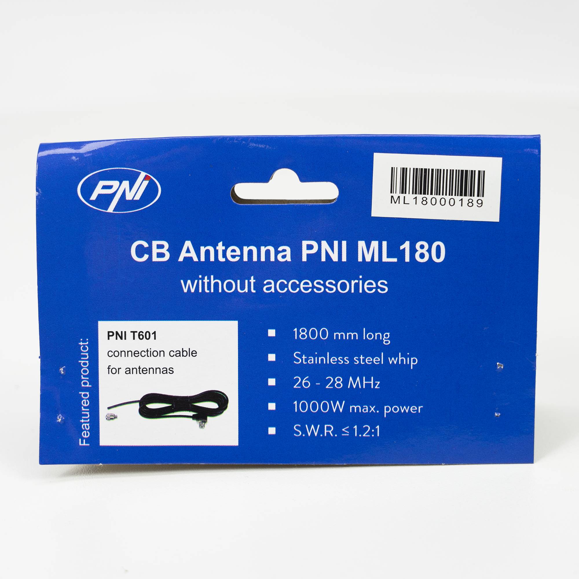 CB-Antenne PNI ML180 Länge 194 cm, 26-30 MHz, 1000 W, ohne Kabel