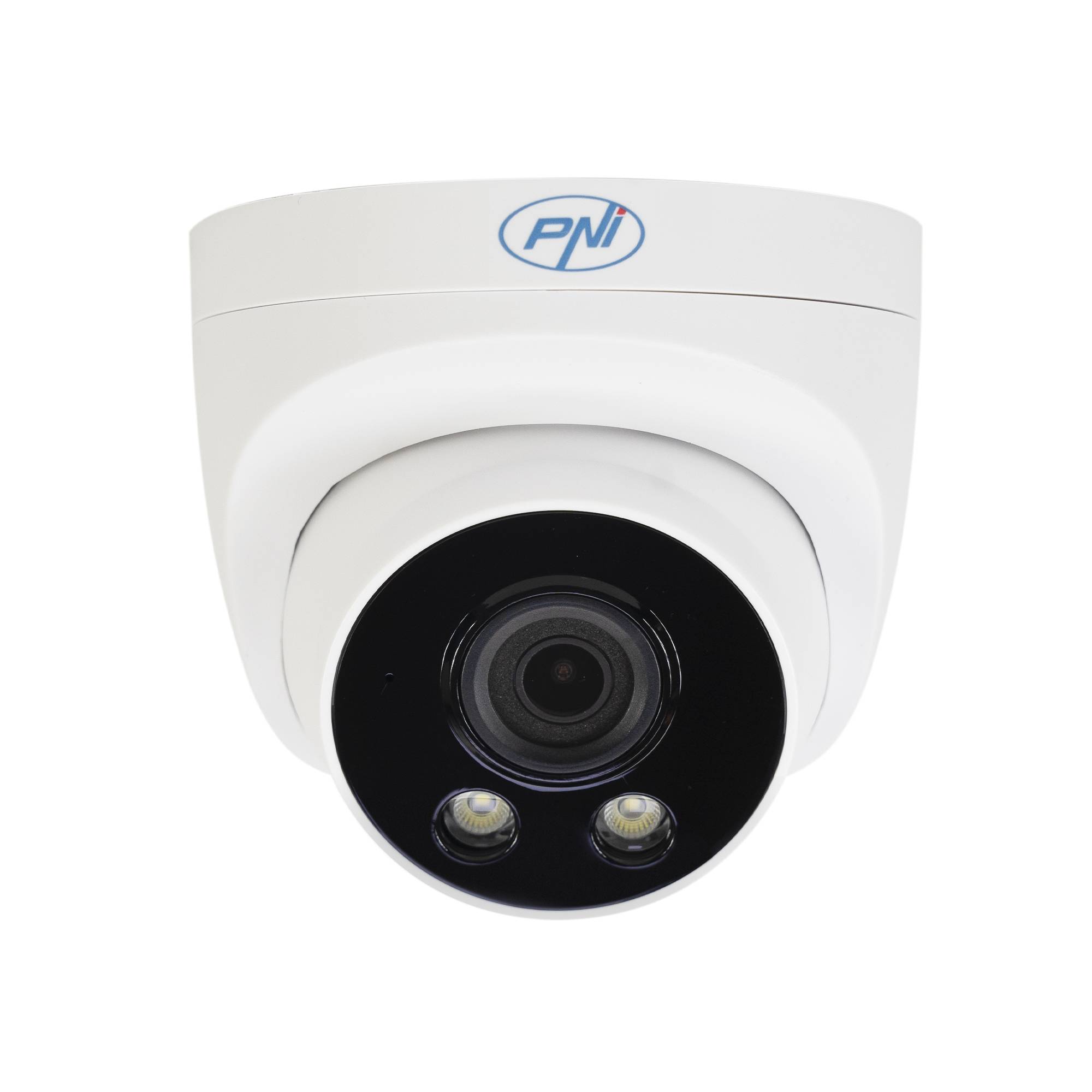 Videoüberwachungskamera PNI IP505J POE, 5MP, Kuppel, 2,8 mm, für den Außenbereich, weiß