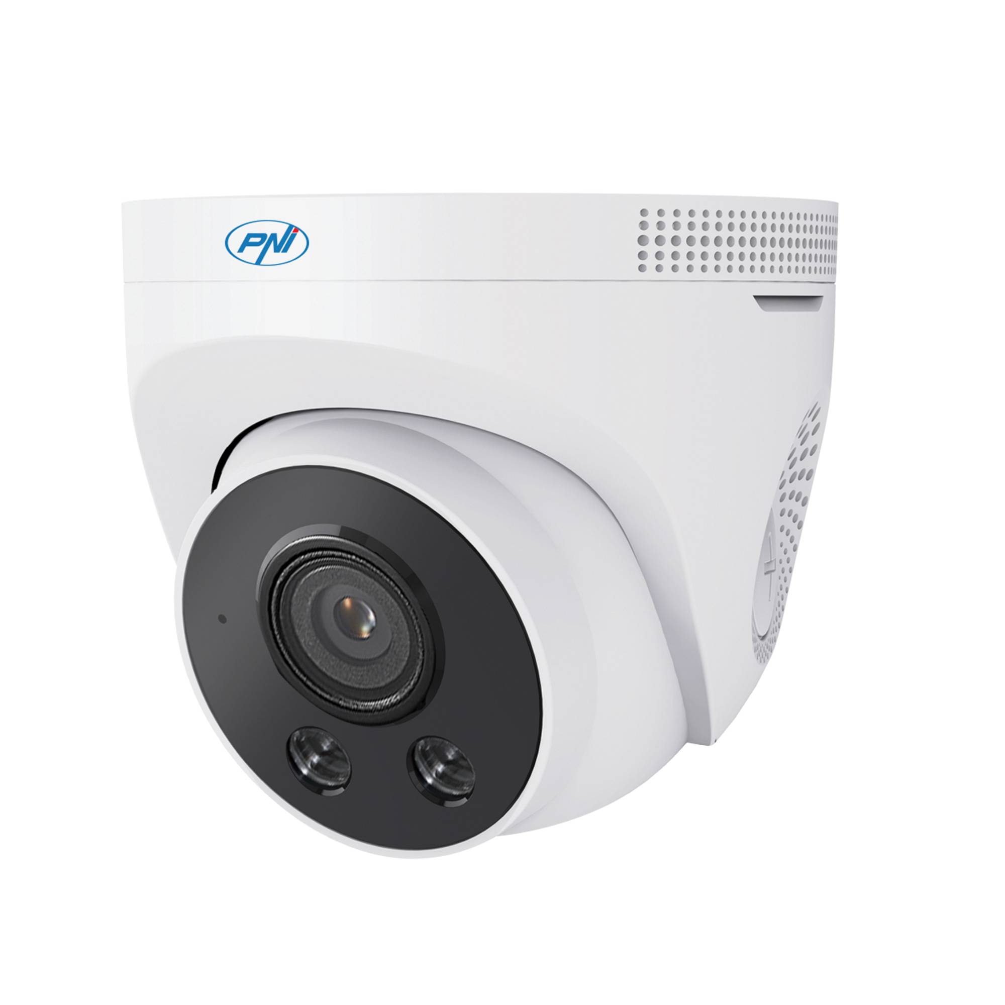 Videoüberwachungskamera PNI IP505J POE, 5MP, Kuppel, 2,8 mm, für den Außenbereich, weiß