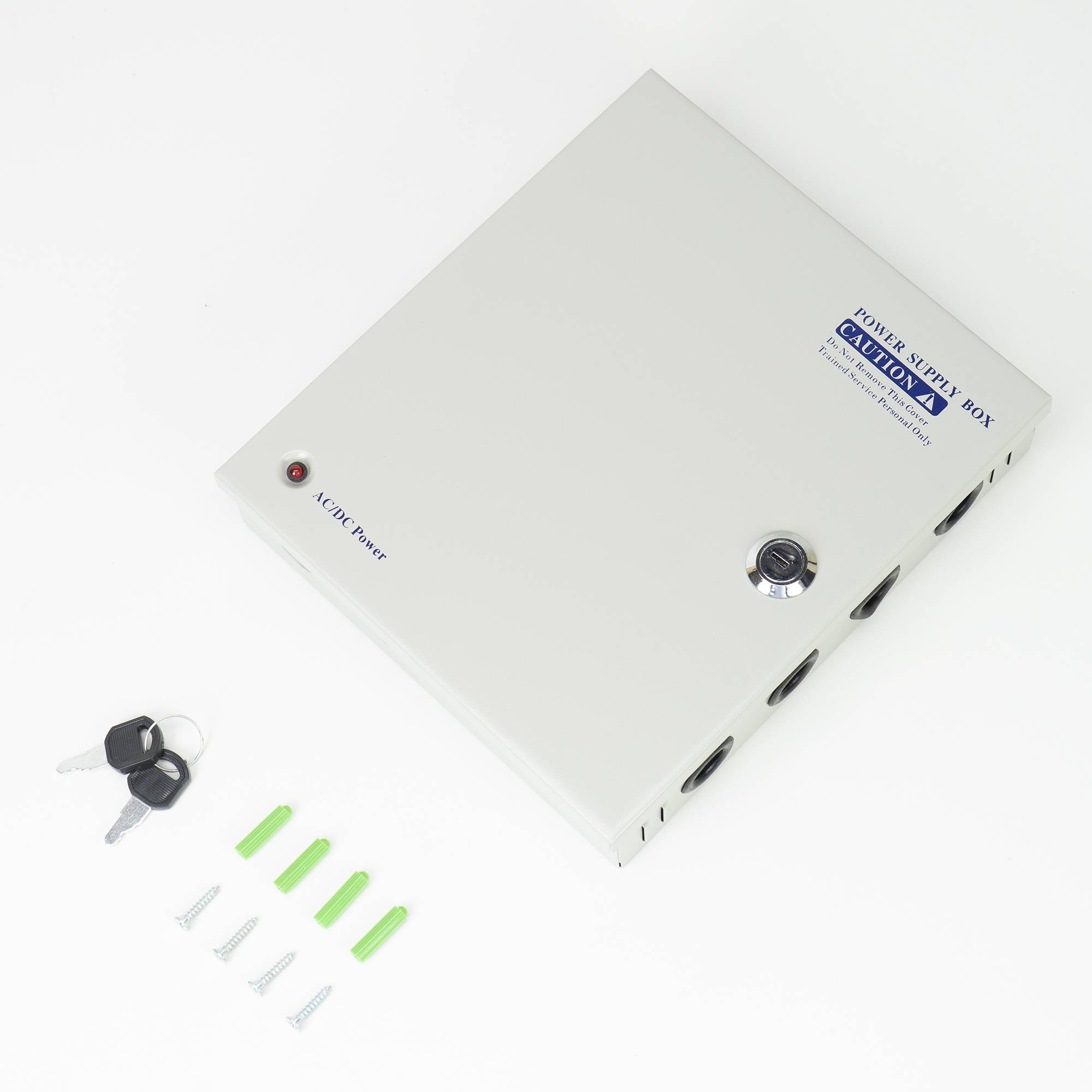 CCTV-Netzteil PNI STC15.2A in Metallbox, 12V 15A 180W, 9 Ausgänge
