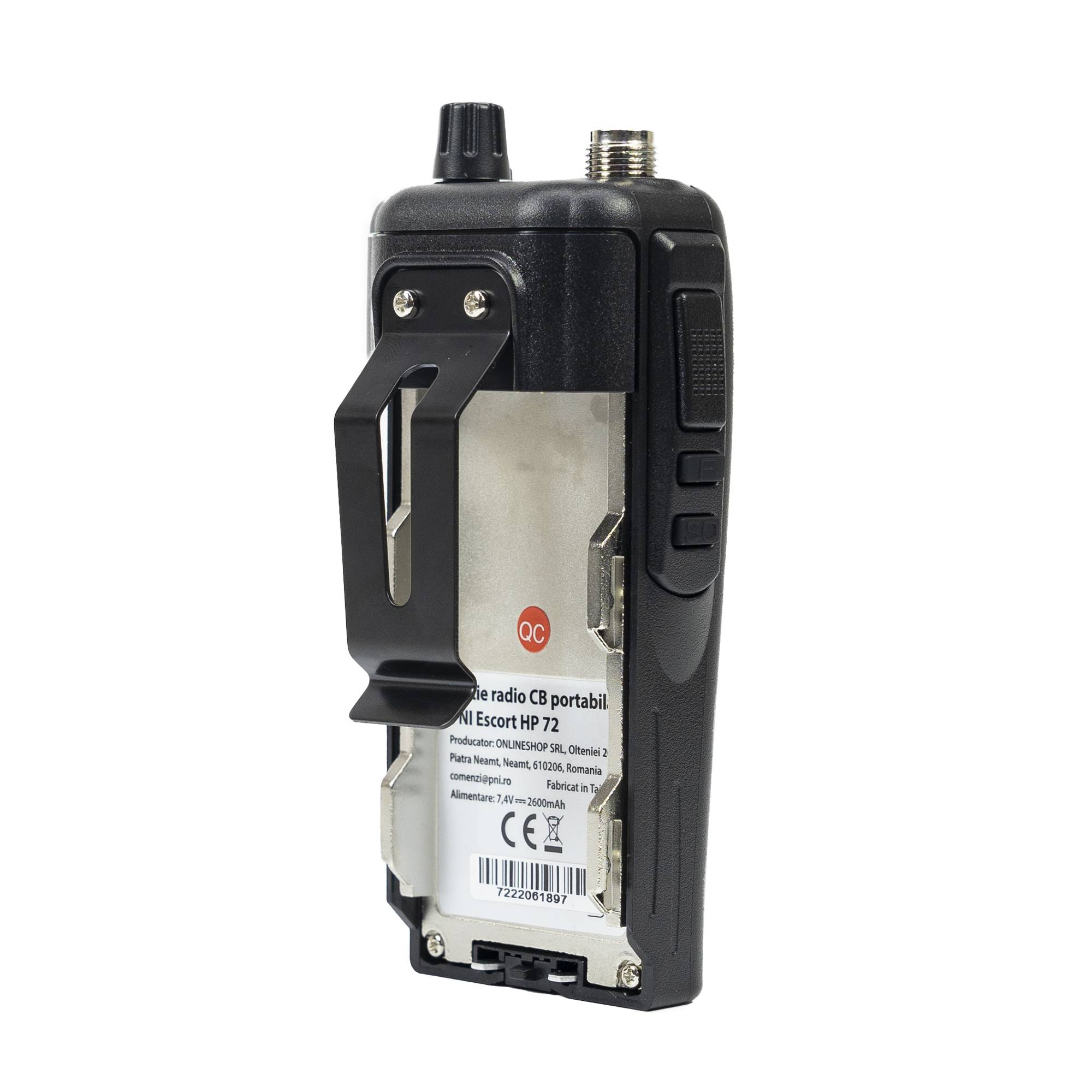 Tragbarer CB-Radiosender PNI Escort HP 72 4W, AM-FM, ASQ, Dual Watch, Scan, ohne Batterie