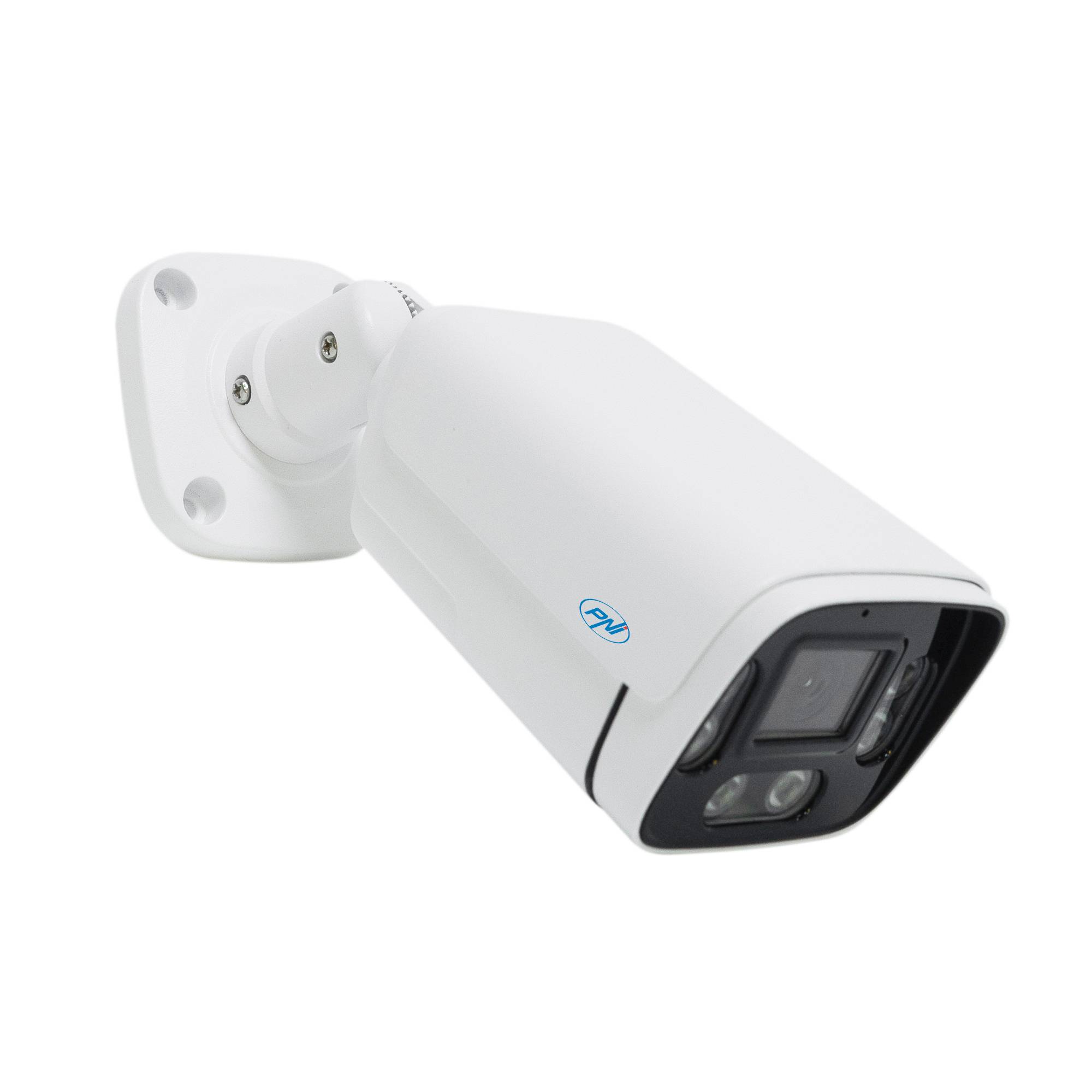 PNI IP780 Videoüberwachungskamera, 8 MP, 4K, IP, 6 IR-LEDs, IP66, weiß