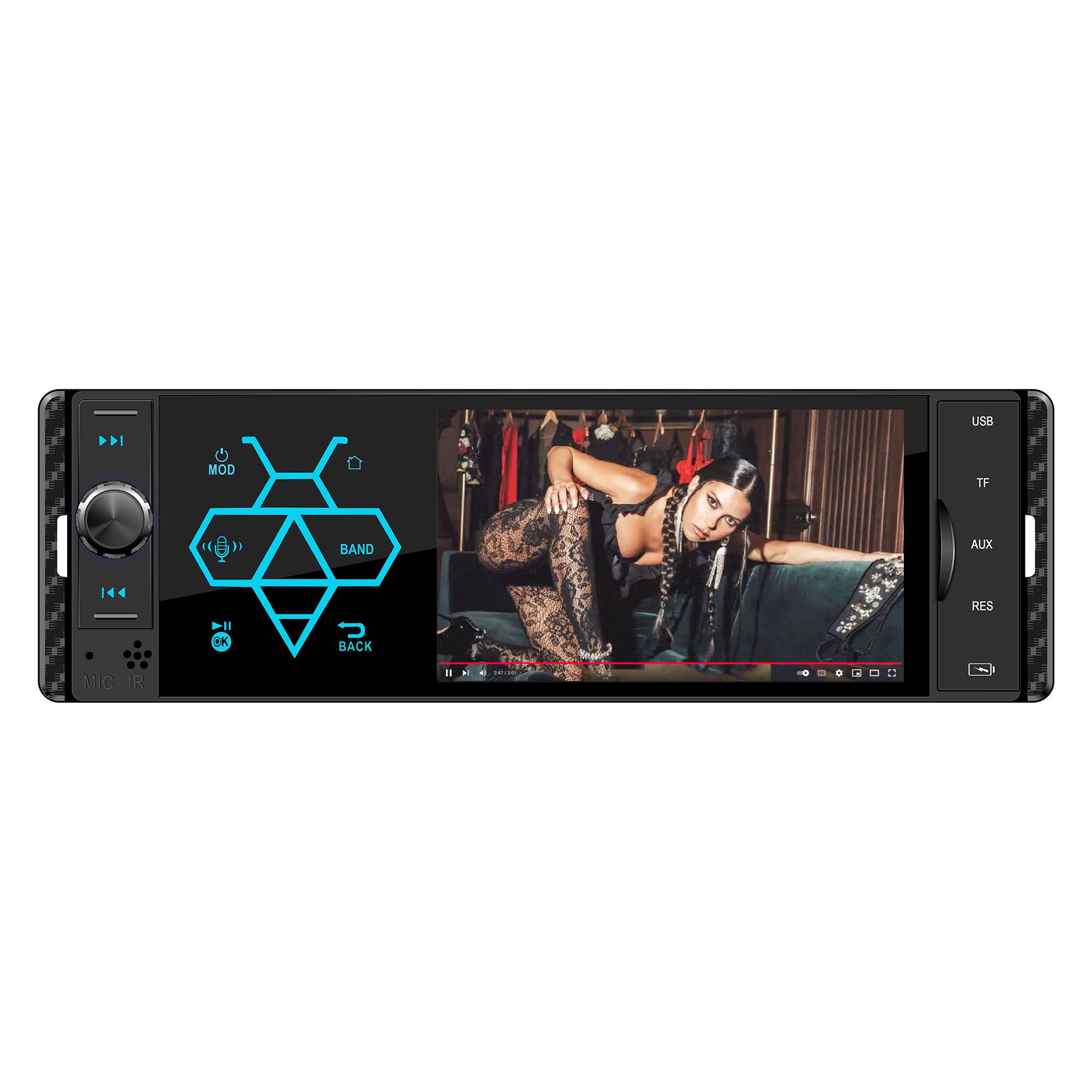 Auto-MP5-Player PNI Clementine 9550 1DIN-Display 4 Zoll 50Wx4, Bluetooth, UKW-Radio, Carplay, RDS-Funktion