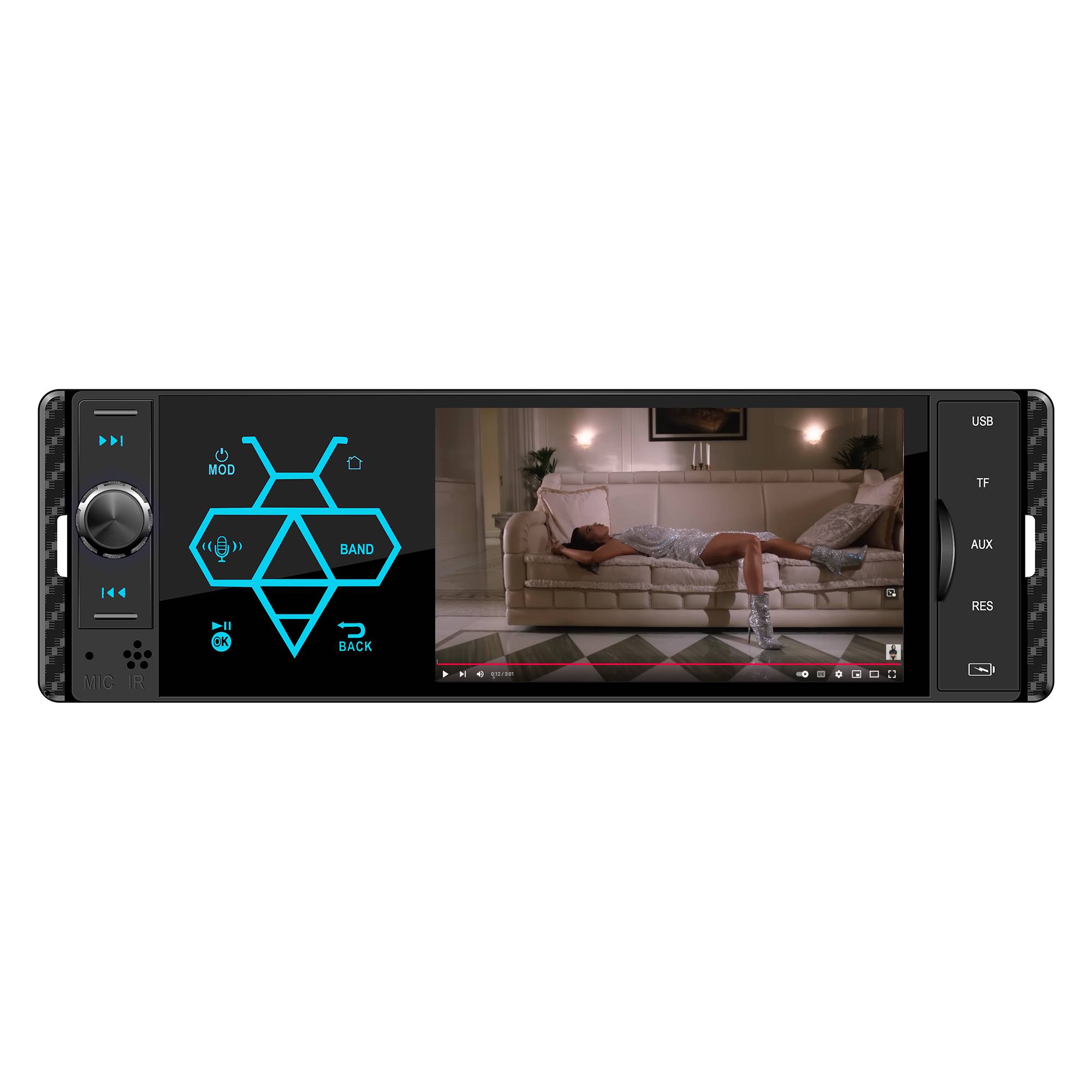 Auto-MP5-Player PNI Clementine 9550 1DIN-Display 4 Zoll 50Wx4, Bluetooth, UKW-Radio, Carplay, RDS-Funktion