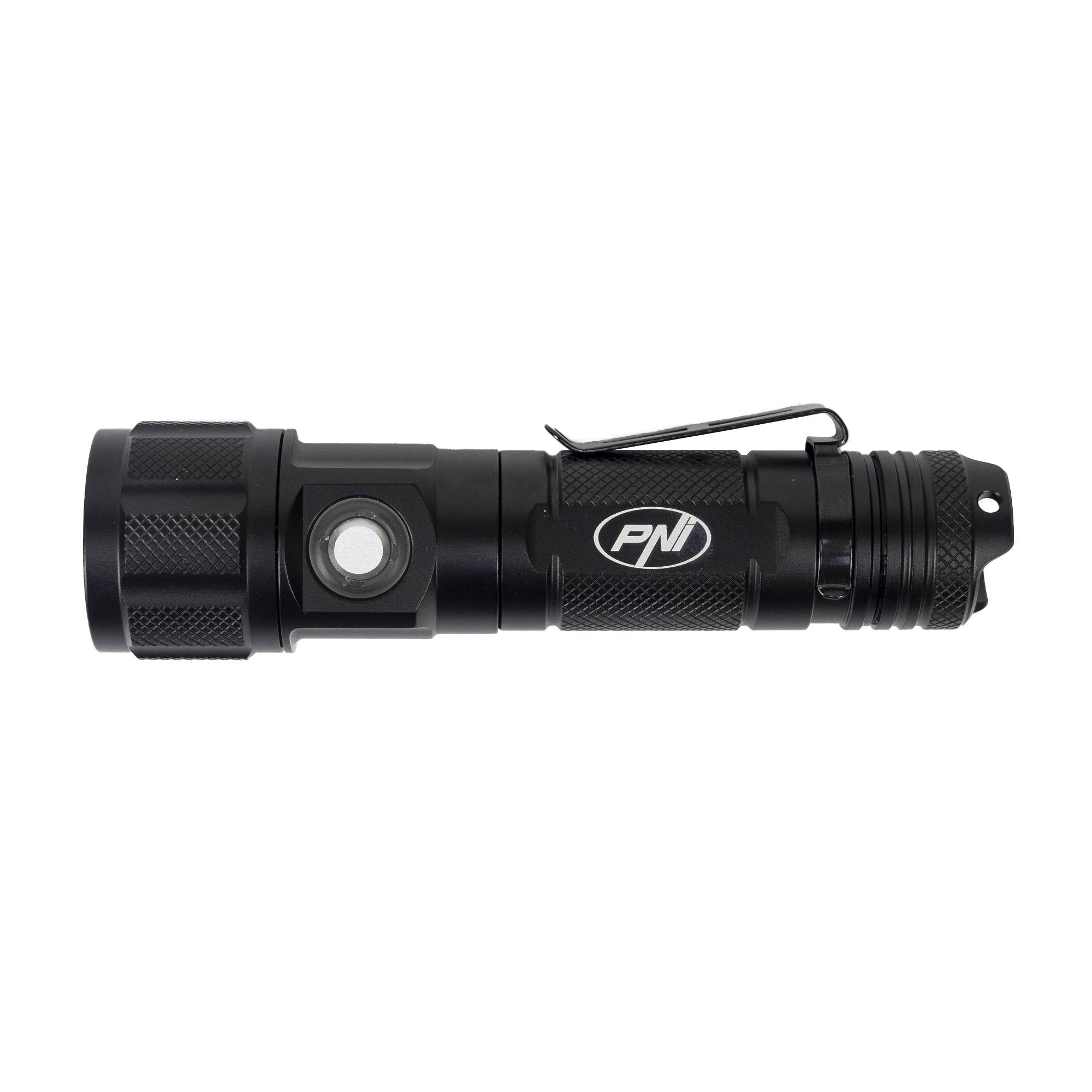 PNI Adventure FDW25 Taschenlampe mit LED, 800 lm, Aluminium, Batterie 3000 mAh, Entfernung 200 Meter