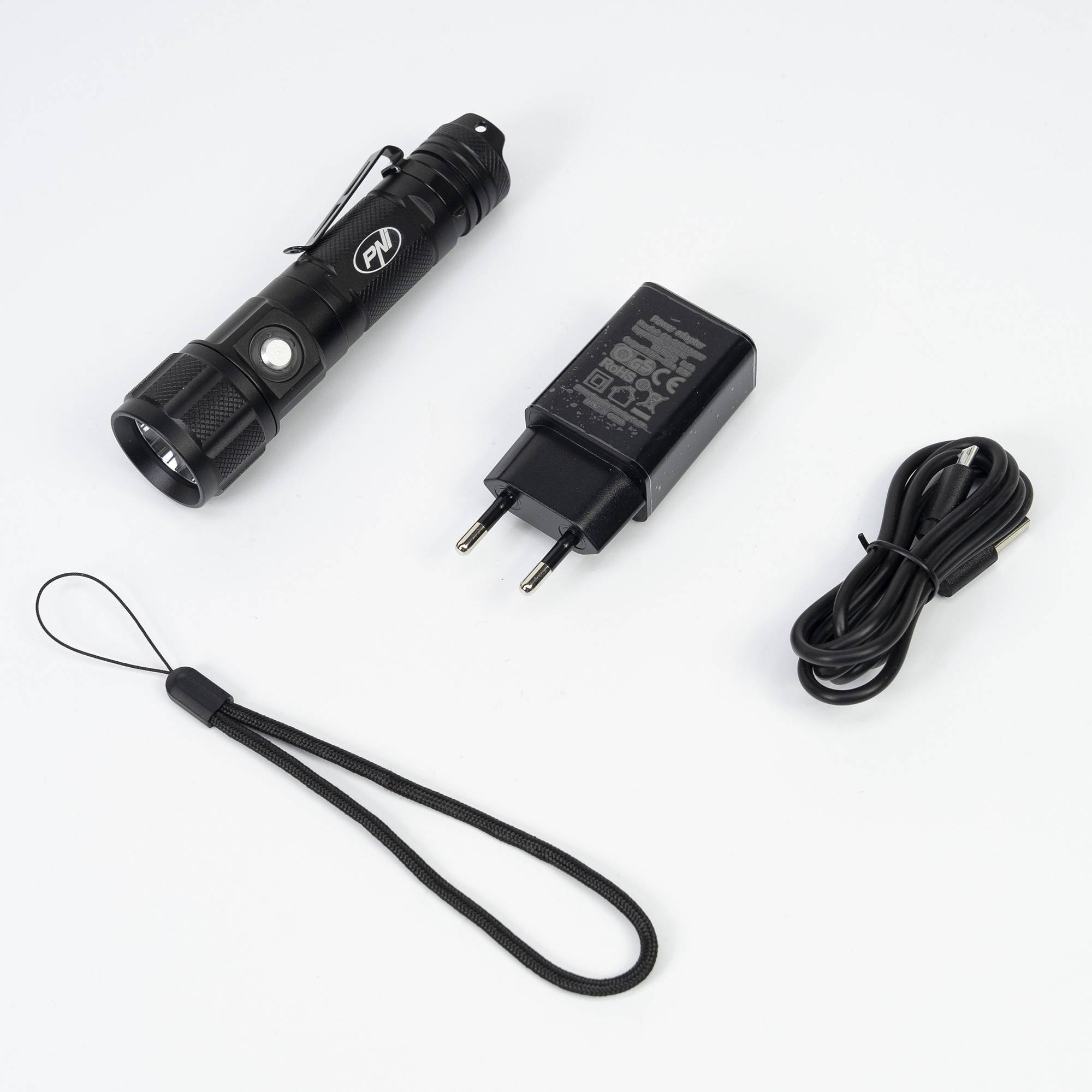 PNI Adventure FDW25 Taschenlampe mit LED, 800 lm, Aluminium, Batterie 3000 mAh, Entfernung 200 Meter
