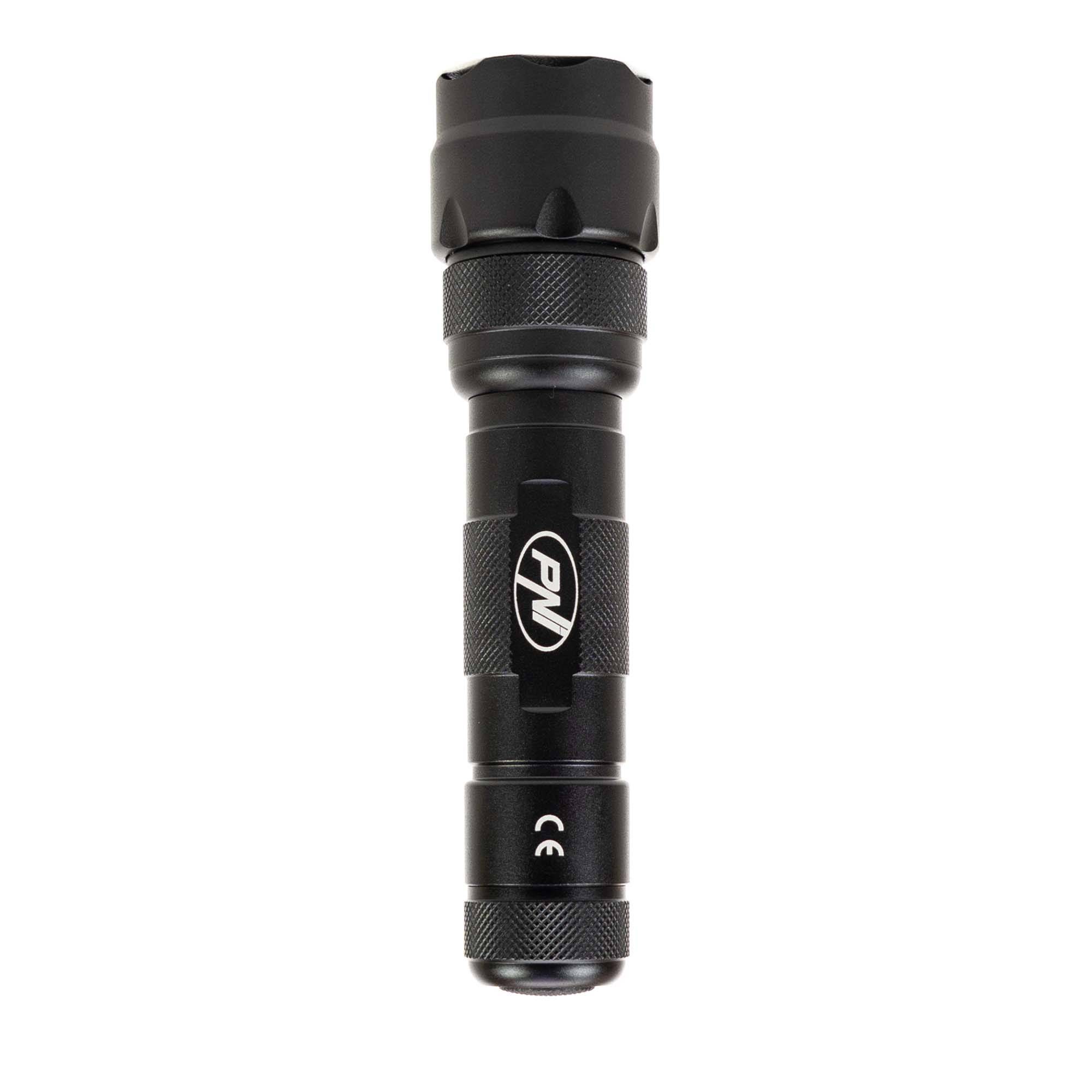 PNI Adventure FDW48 Taschenlampe mit LED, Aluminium, 3000 mAh Akku, inklusive Ladegerät, schwarz