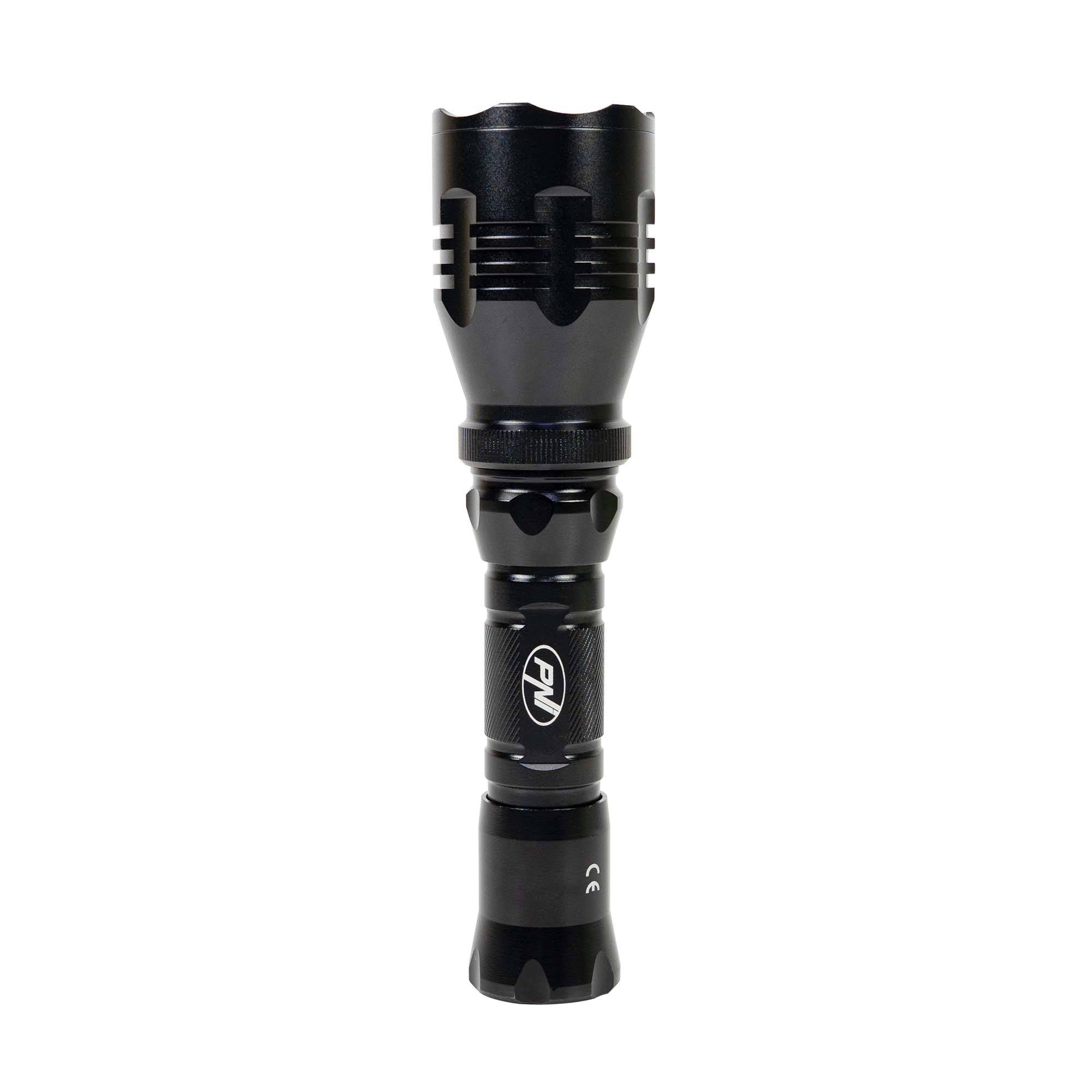 PNI Adventure FBW48 Taschenlampe mit LED, 750lm, Aluminium, 3000 mAh Akku, Reichweite 450 Meter, schwarz