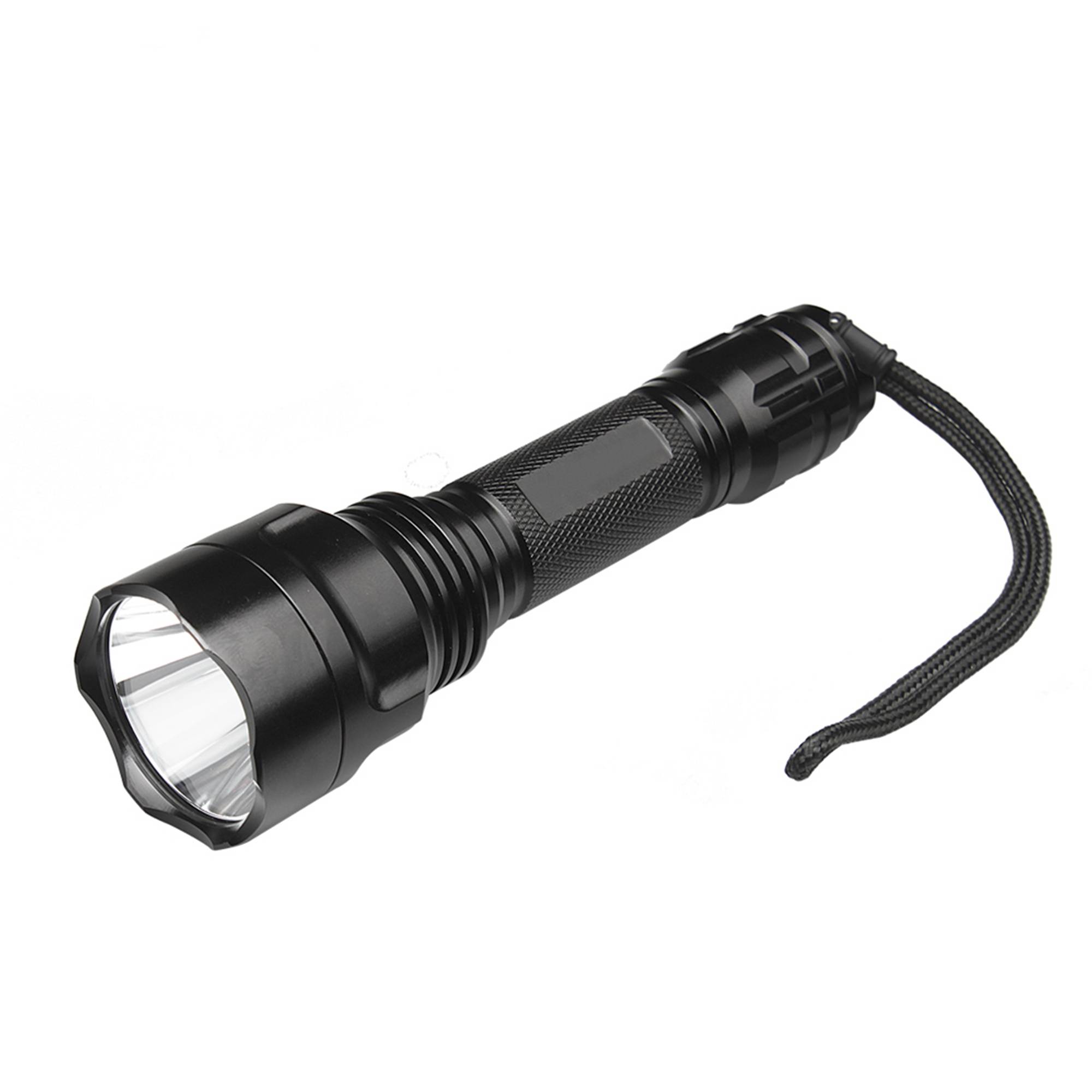 PNI Adventure FBW88 Taschenlampe weißes Licht, Entfernung 350 m, 700lm, 18650 3000mAh Akku und Ladegerät inklusive, schwarz
