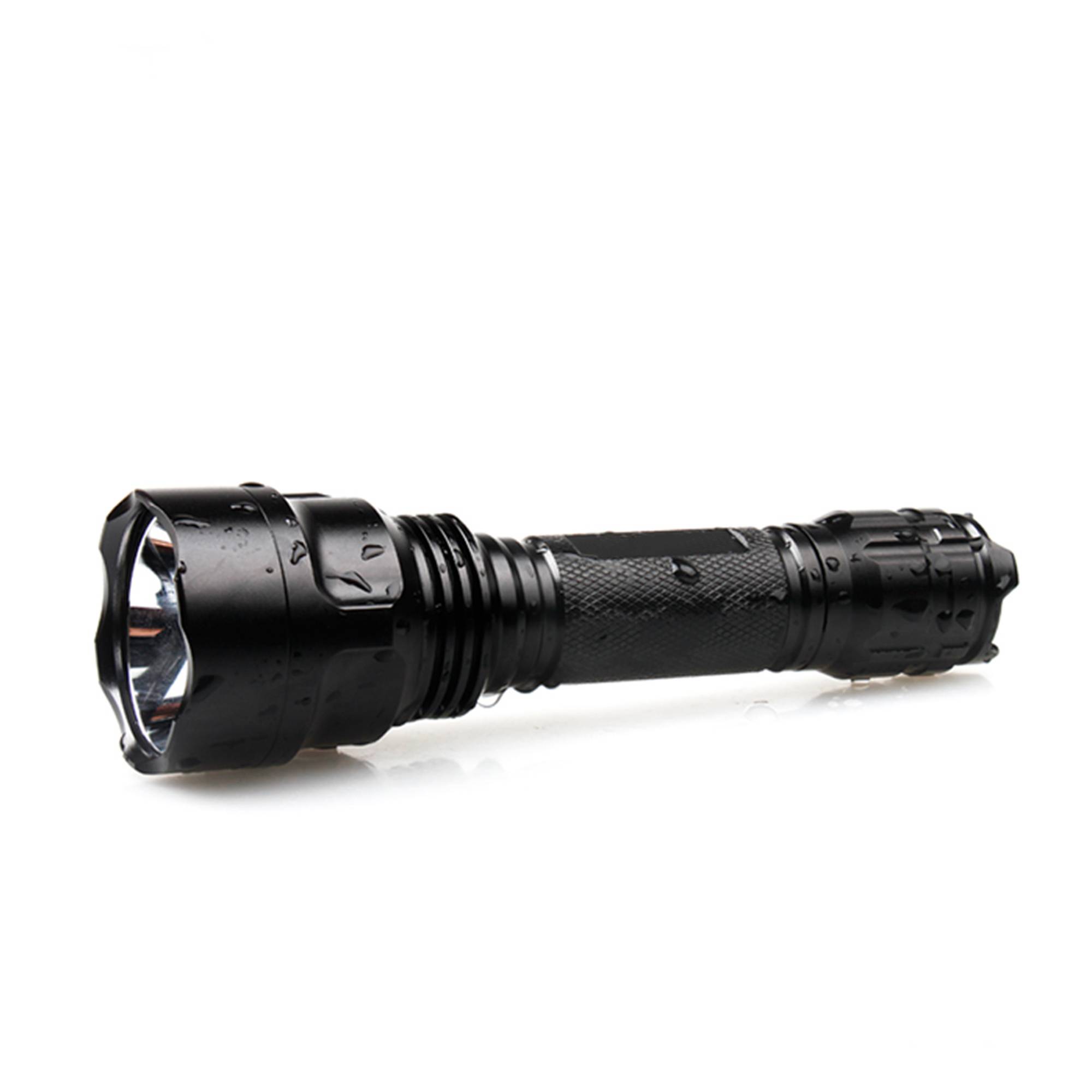 PNI Adventure FBW88 Taschenlampe weißes Licht, Entfernung 350 m, 700lm, 18650 3000mAh Akku und Ladegerät inklusive, schwarz