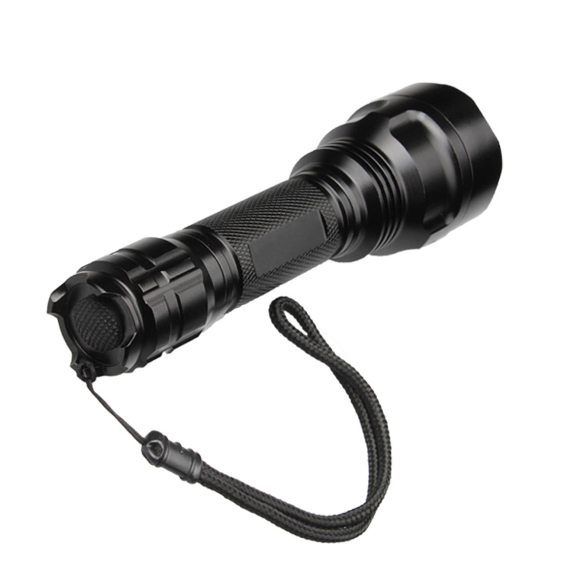 PNI Adventure FBW88 Taschenlampe weißes Licht, Entfernung 350 m, 700lm, 18650 3000mAh Akku und Ladegerät inklusive, schwarz