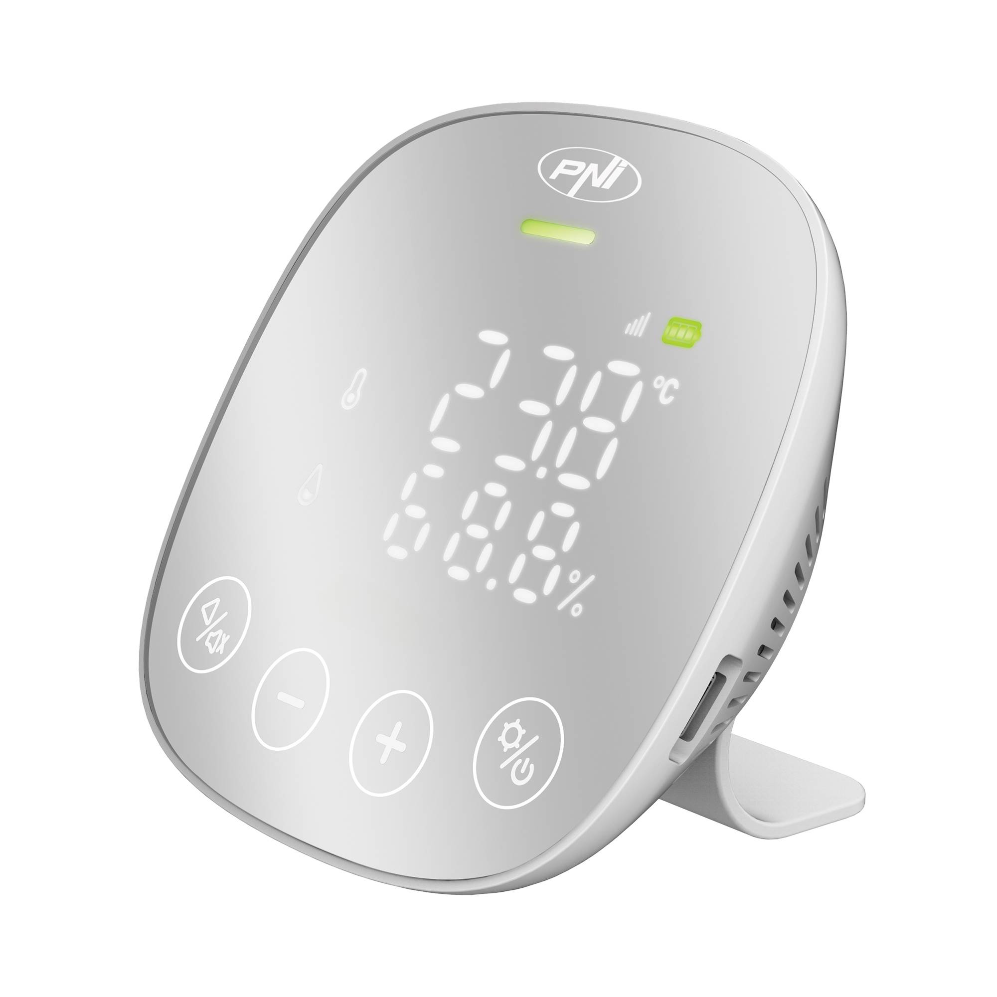 PNI SafeHouse HS291 Luftqualitäts- und Kohlendioxid (CO2)-Sensor mit WLAN, Steuerung über die Tuya Smart-Anwendung, CO2-Überwachung, Temperatur, Lu
