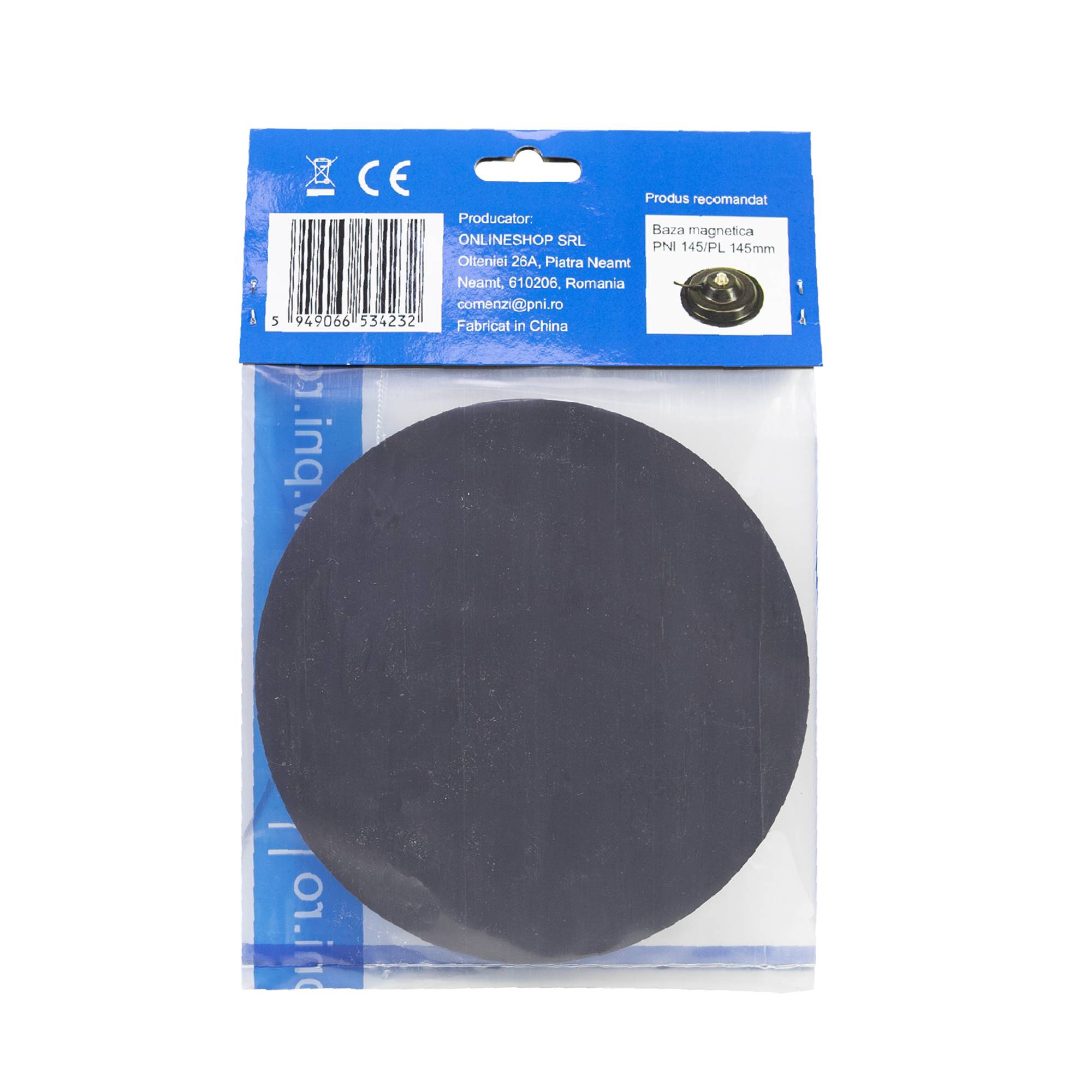 PNI magnetisches PAD, für Magnetbasen, 150 mm, schwarz