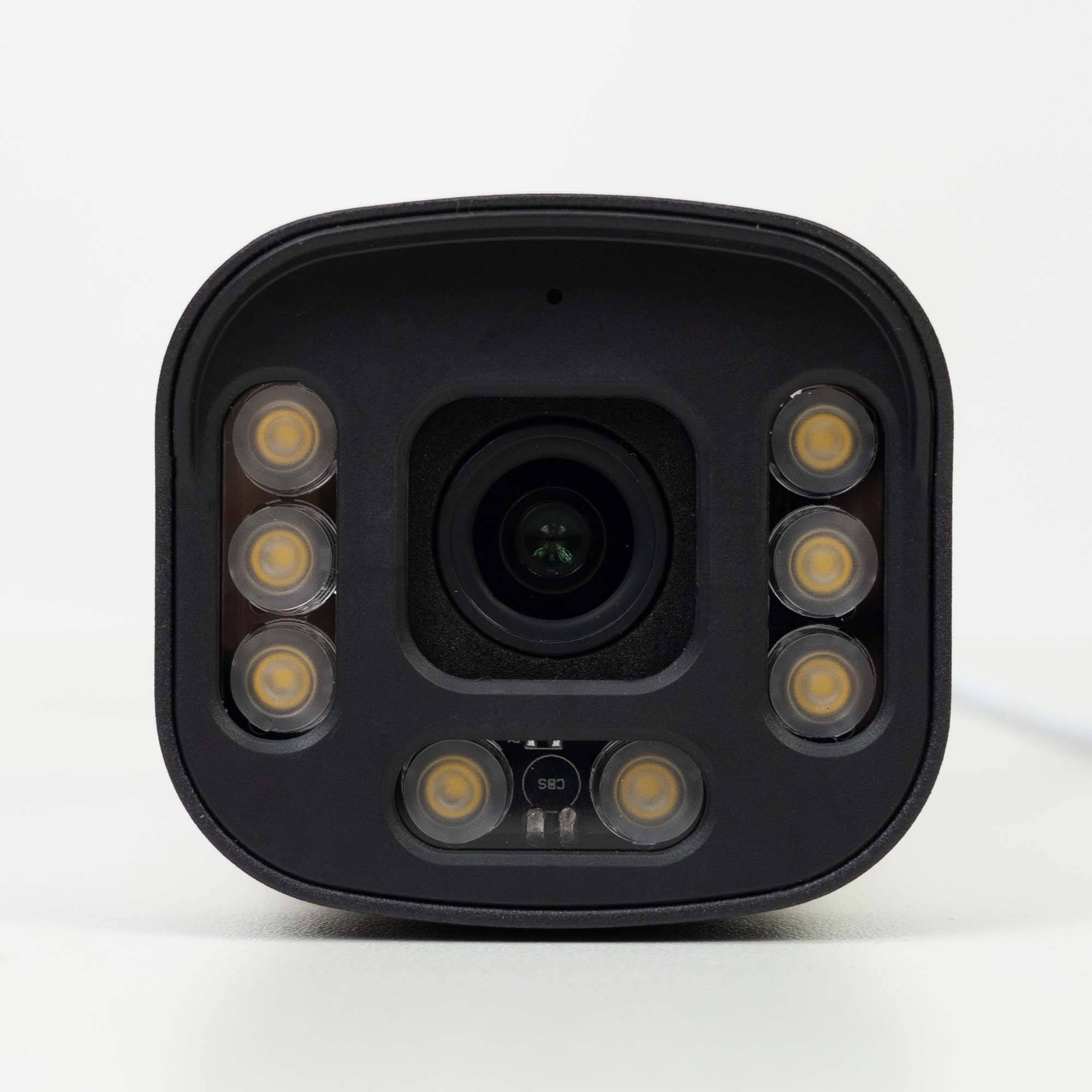 PNI IP7726 6MP Videoüberwachungskamera, 8 BlackLight LEDs, 4mm Objektiv, 12V, für den Außenbereich, weiß