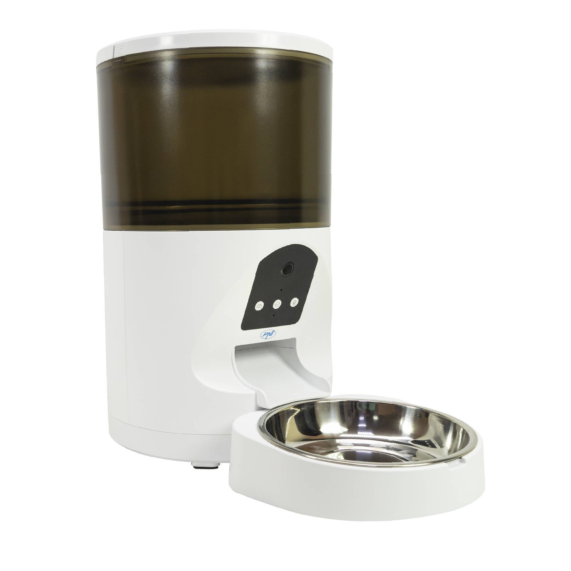 Intelligenter Futterspender für Hunde und Katzen PNI MyPet PT036 mit integrierter 3-MP-Kamera, 6 Liter Futtertankinhalt, Tuya Smart-Steuerung