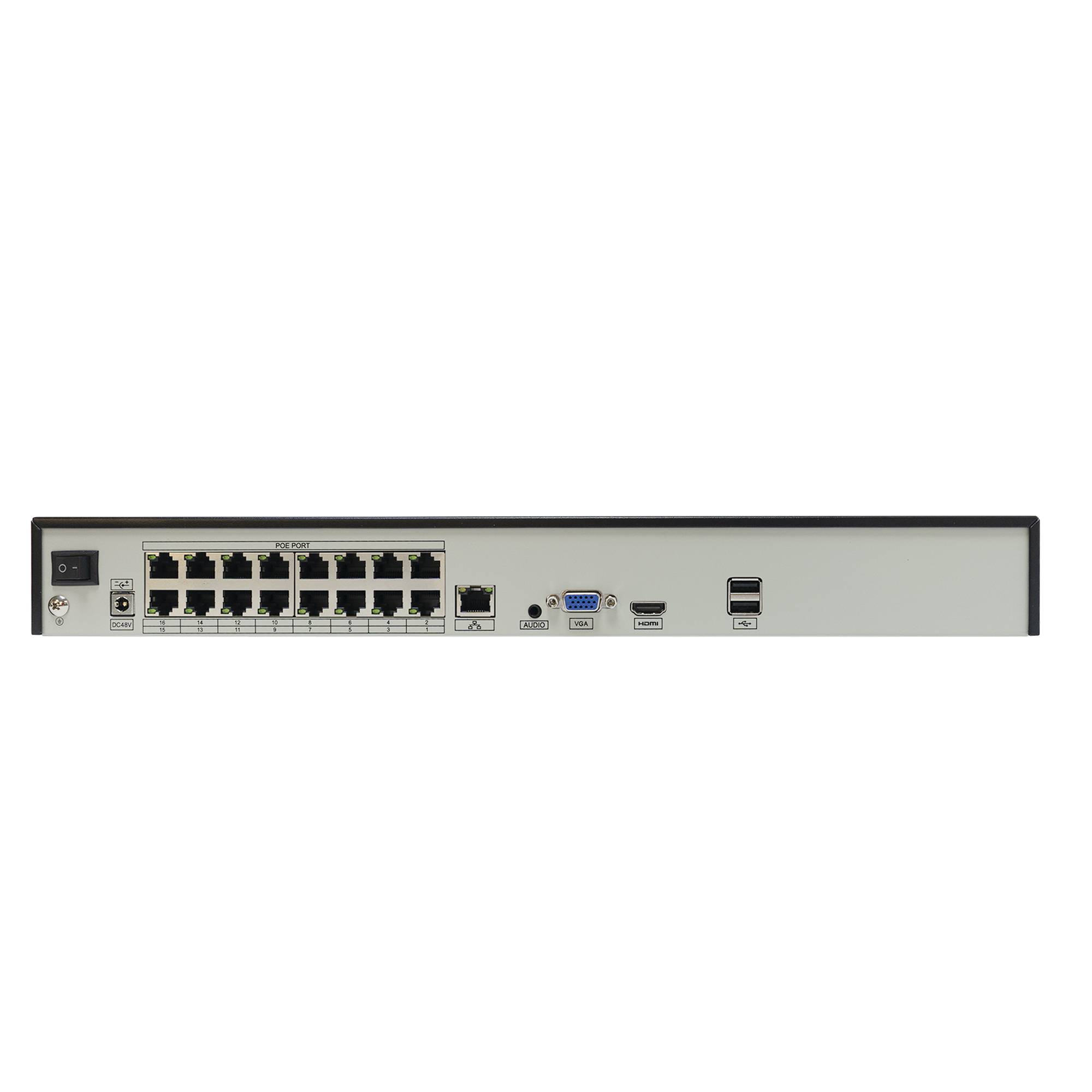 NVR POE PNI House IP8016P, 16 Kanäle POE IP 4K, H.265