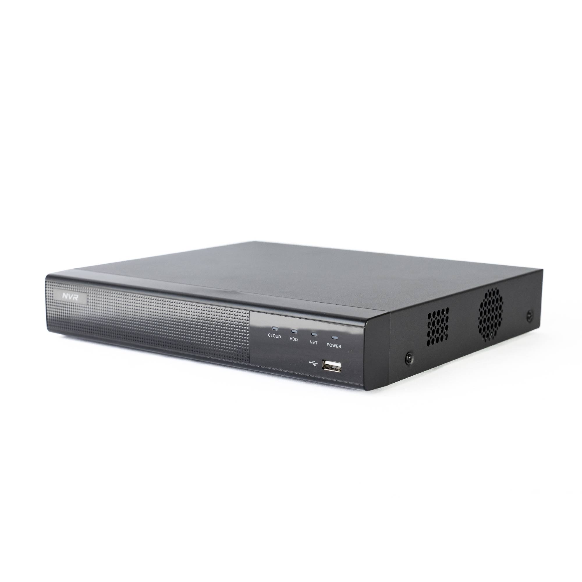 PNI House IPMAX POE22S Videoüberwachungsset, NVR und 4 Bullet-Kameras mit 4 MP