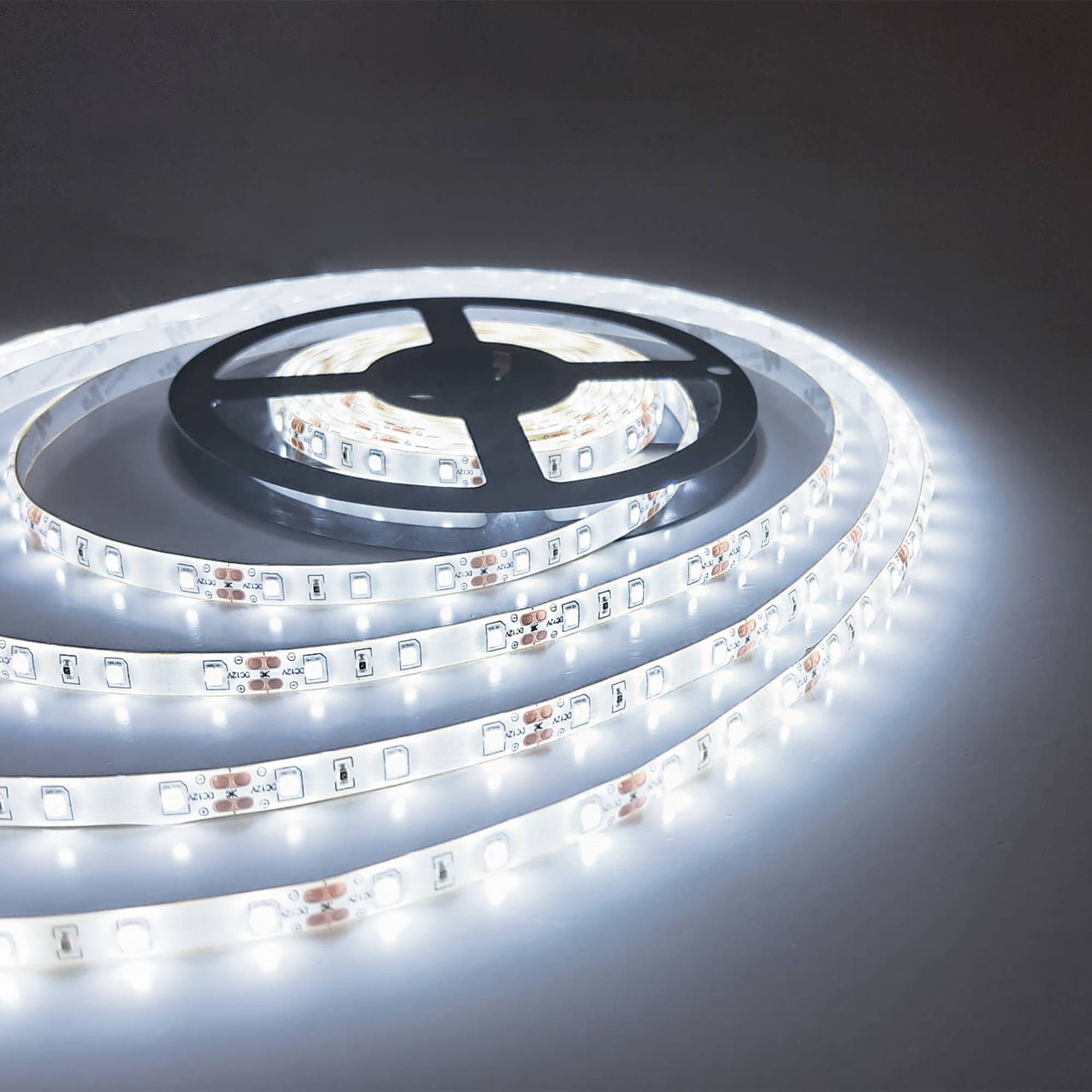 PNI LED-Streifen 2835 W, 300 LEDs, Kaltweiß 6000 K, 860 lm, dimmbar, Touch-Taste, 230 V Netzteil, Silikon, 5 Meter, IP65