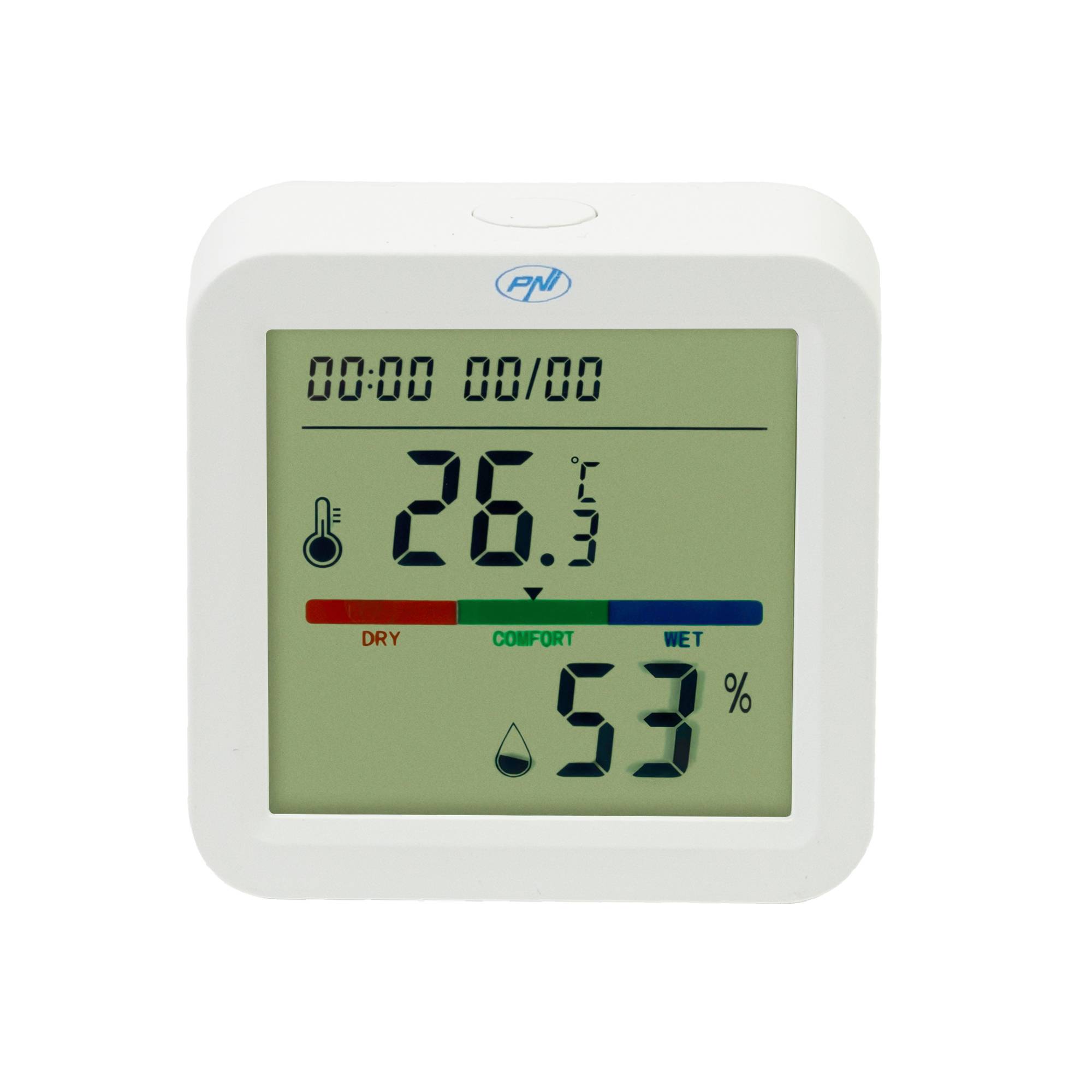 Intelligenter Temperatur- und Feuchtigkeitssensor PNI SafeHome PT252 WiFi Tuya Smart mobile Anwendung