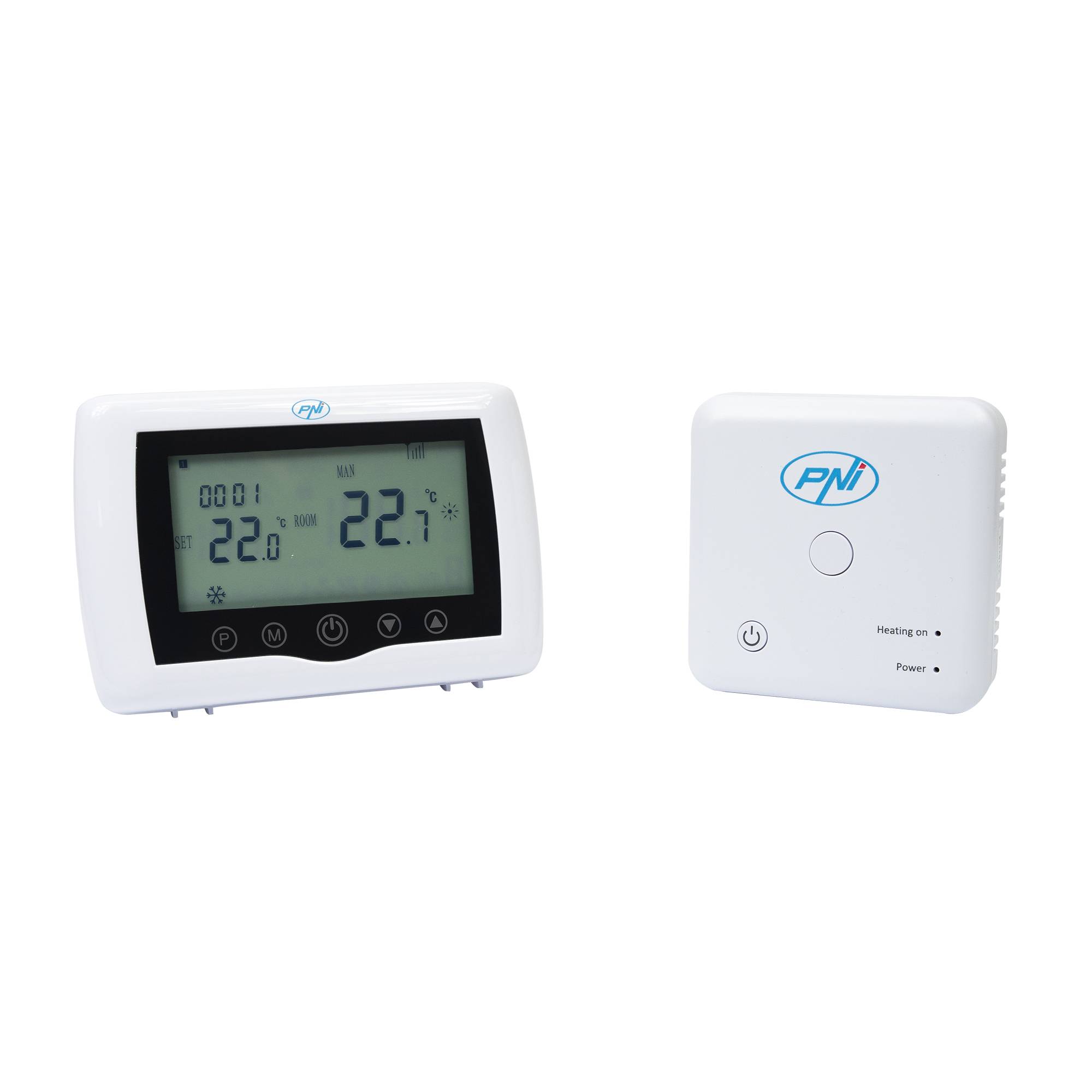 PNI CT36 PRO drahtloses intelligentes Thermostat, ± Hysterese 0,1 °C WiFi 2,4 GHz, TuyaSmart APP Internetsteuerung, Winter-Sommer-Modus, zum Heizen
