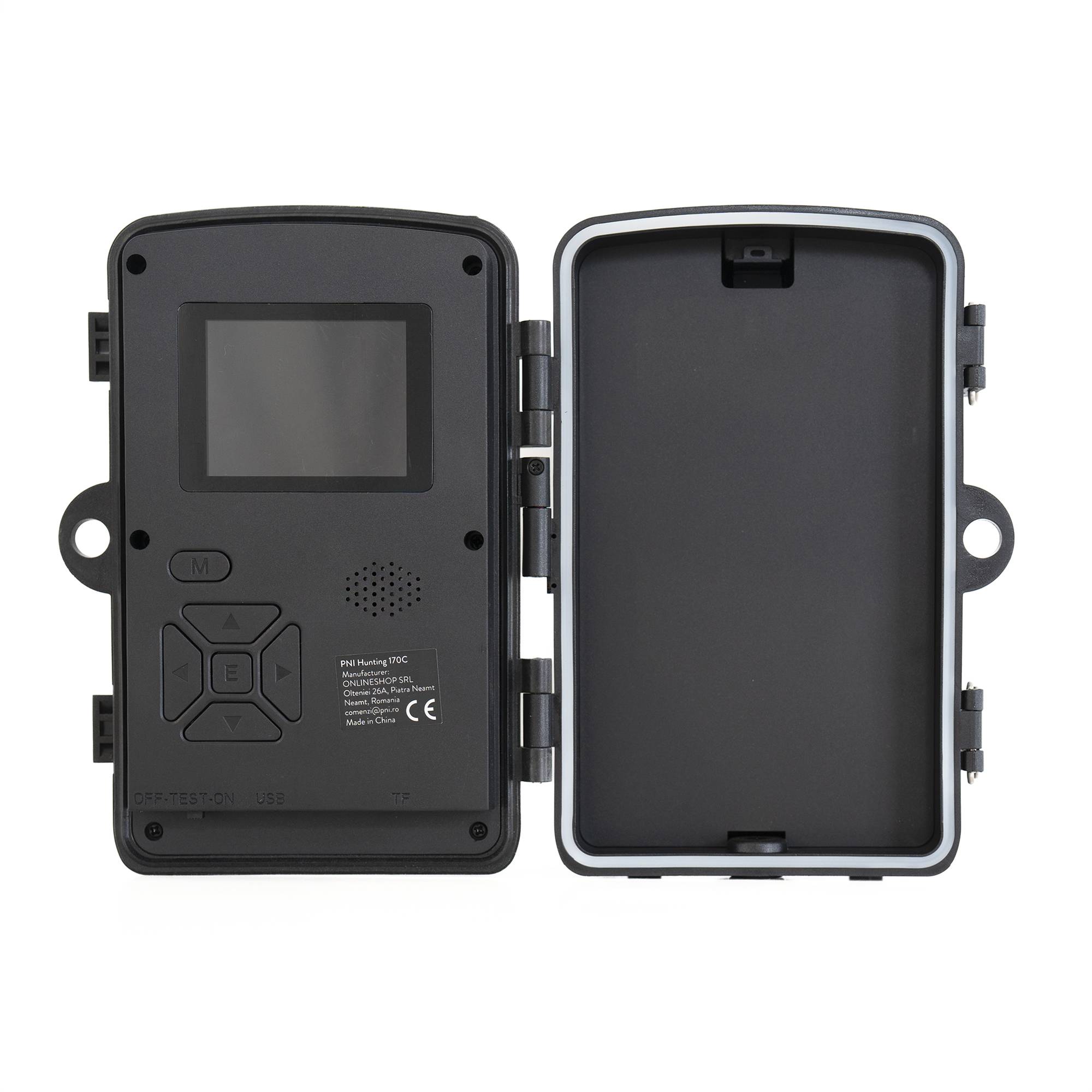 PNI Hunting 170C Jagdkamera, 16MP Foto, 4K Video, PIR 15m, Farbbildschirm, IP66, Micro SD Kartenslot, FOV 120°, 38 LEDs