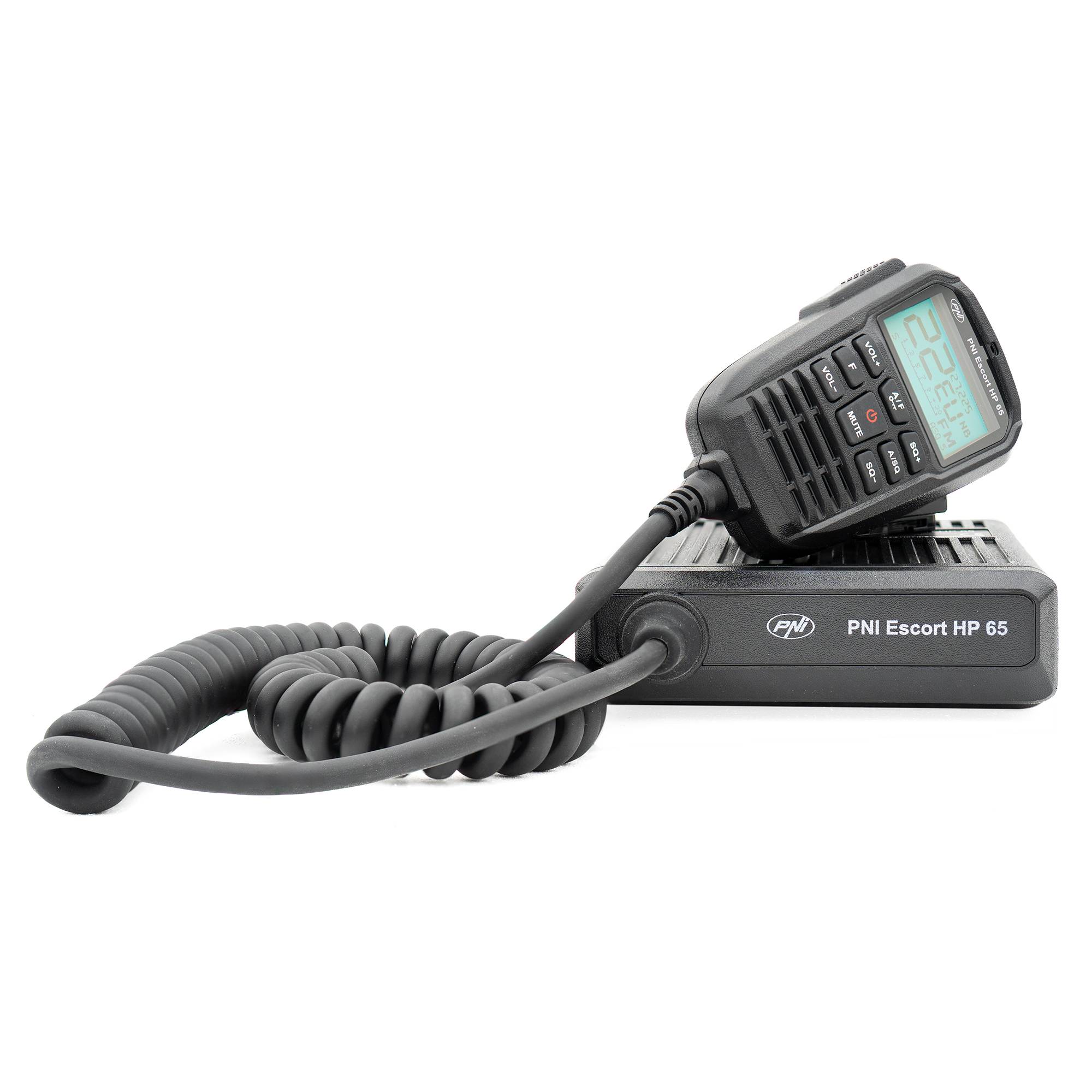 CB-Radiosender PNI Escort HP 65 ASQ, Multinorm, Noise Blanker, ASQ, einstellbarer SQ, 12 V - 24 V, Zigarettenanzünderstecker im Lieferumfang