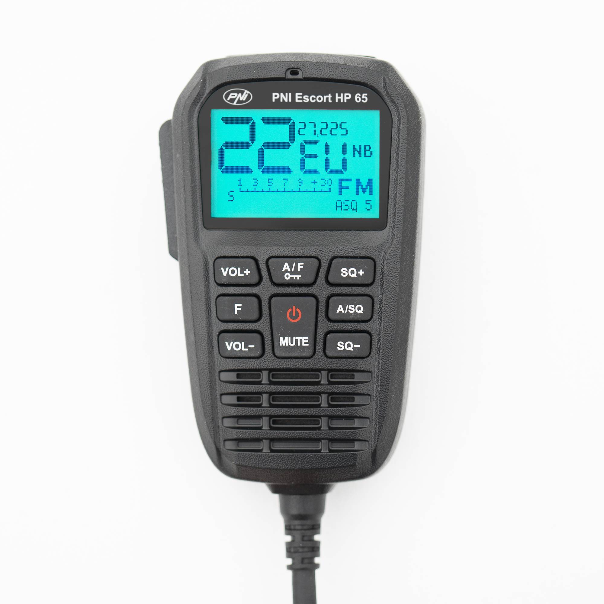 CB-Radiosender PNI Escort HP 65 ASQ, Multinorm, Noise Blanker, ASQ, einstellbarer SQ, 12 V - 24 V, Zigarettenanzünderstecker im Lieferumfang