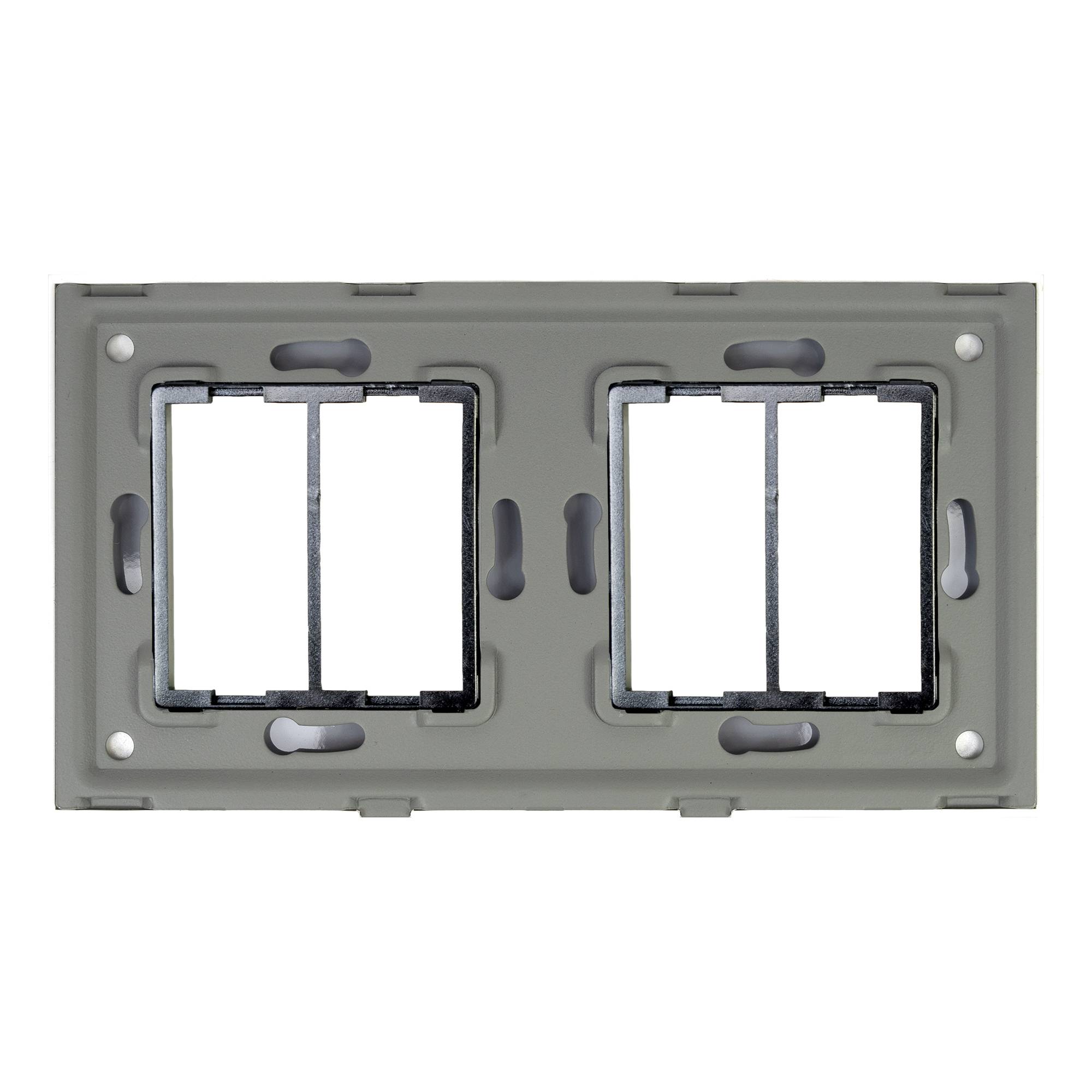 PNI RM202W Glas-Doppelrahmen für PNI-Steckdosen