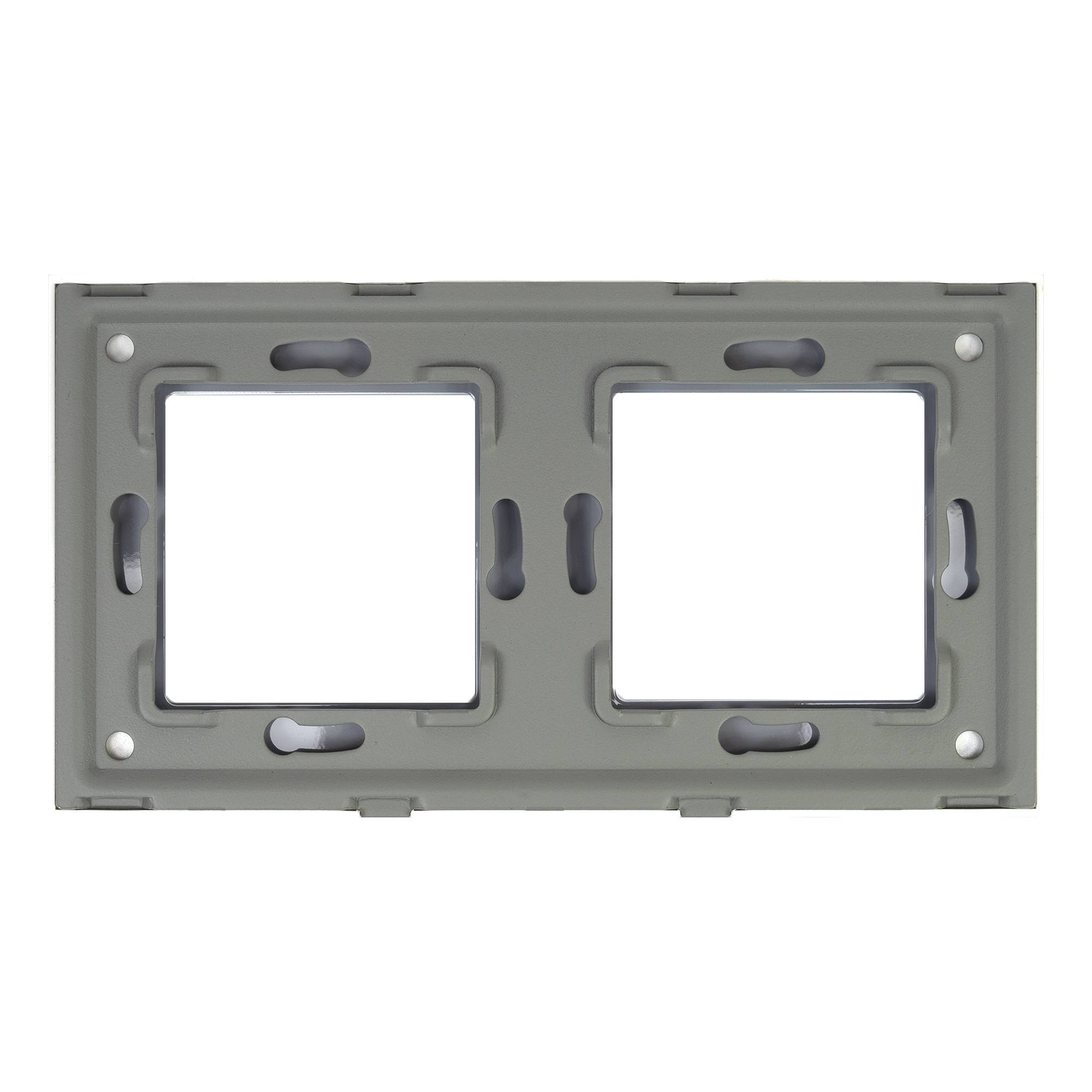 PNI RM202W Glas-Doppelrahmen für PNI-Steckdosen