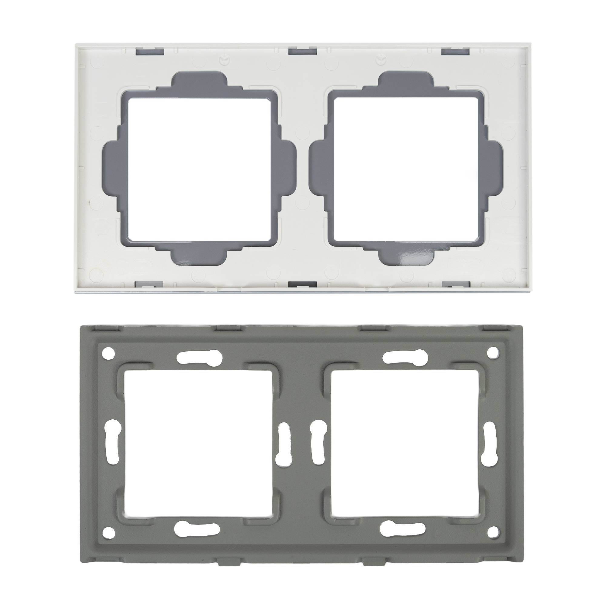 PNI RM202W Glas-Doppelrahmen für PNI-Steckdosen