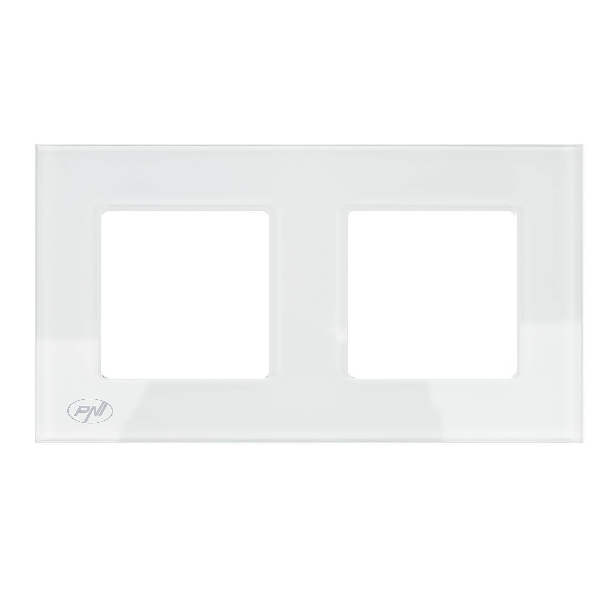 PNI RM202W Glas-Doppelrahmen für PNI-Steckdosen