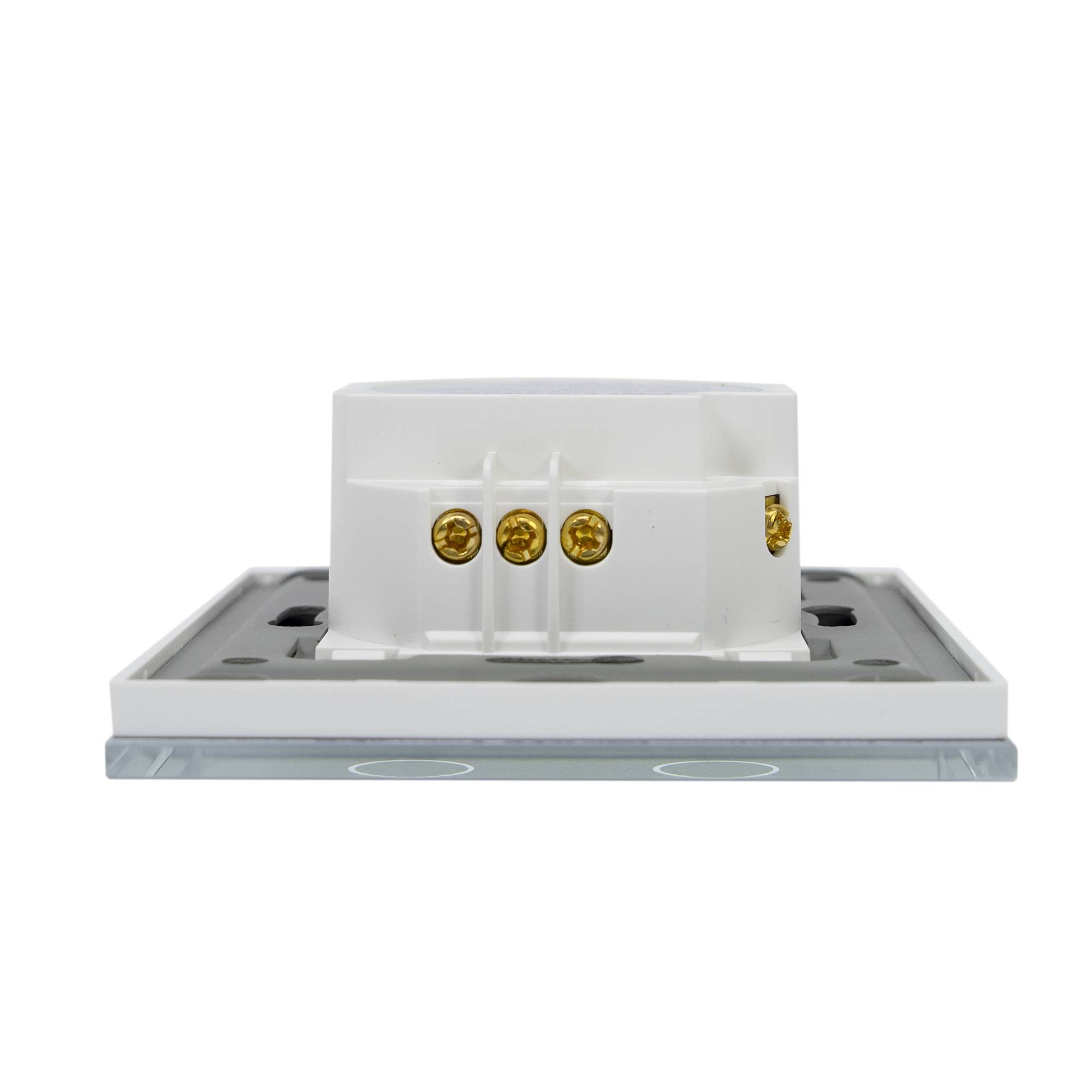Leiterkopfschalter und Doppelkreuzkopfschalter mit Glasberührung PNI CS202W, weiß mit LED-Anzeige, 800 W / Schalter