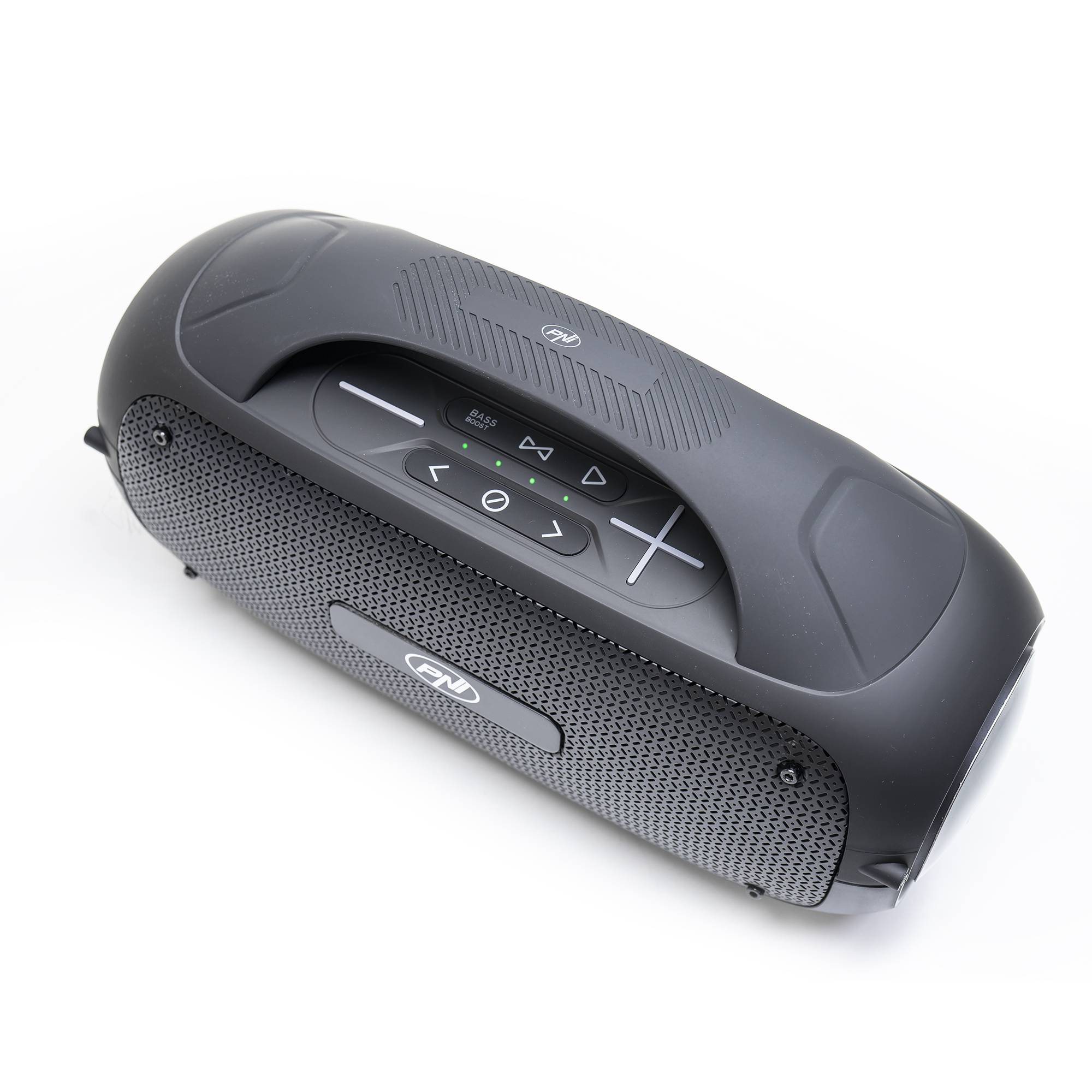 Tragbarer Lautsprecher PNI FunBox BT600, mit Bluetooth, 65 W, MP3-Player, Kartenleser, USB, kabelloses Mikrofon, 4400-mAh-Akku, IPX4