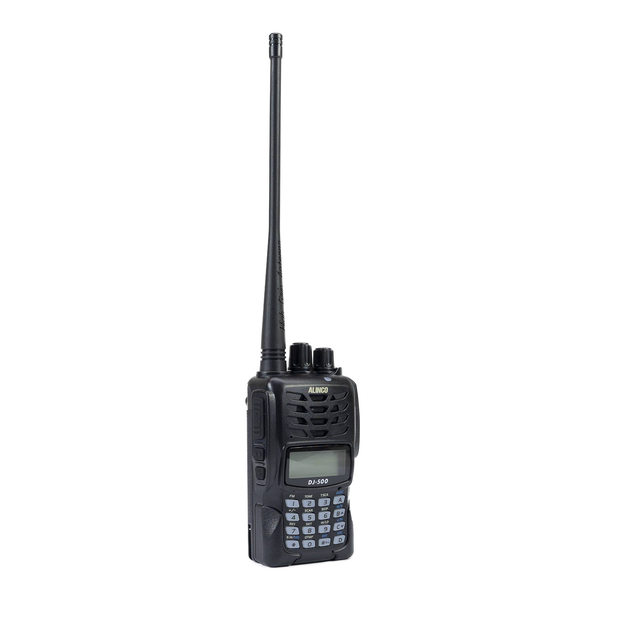 Tragbarer VHF/UHF-Radiosender PNI Alinco DJ-500-E, einstellbare Leistung, 200 CH, 1500 mAh, Talk Around, VOX, TOT, CTCSS, DCS, UKW-Radio