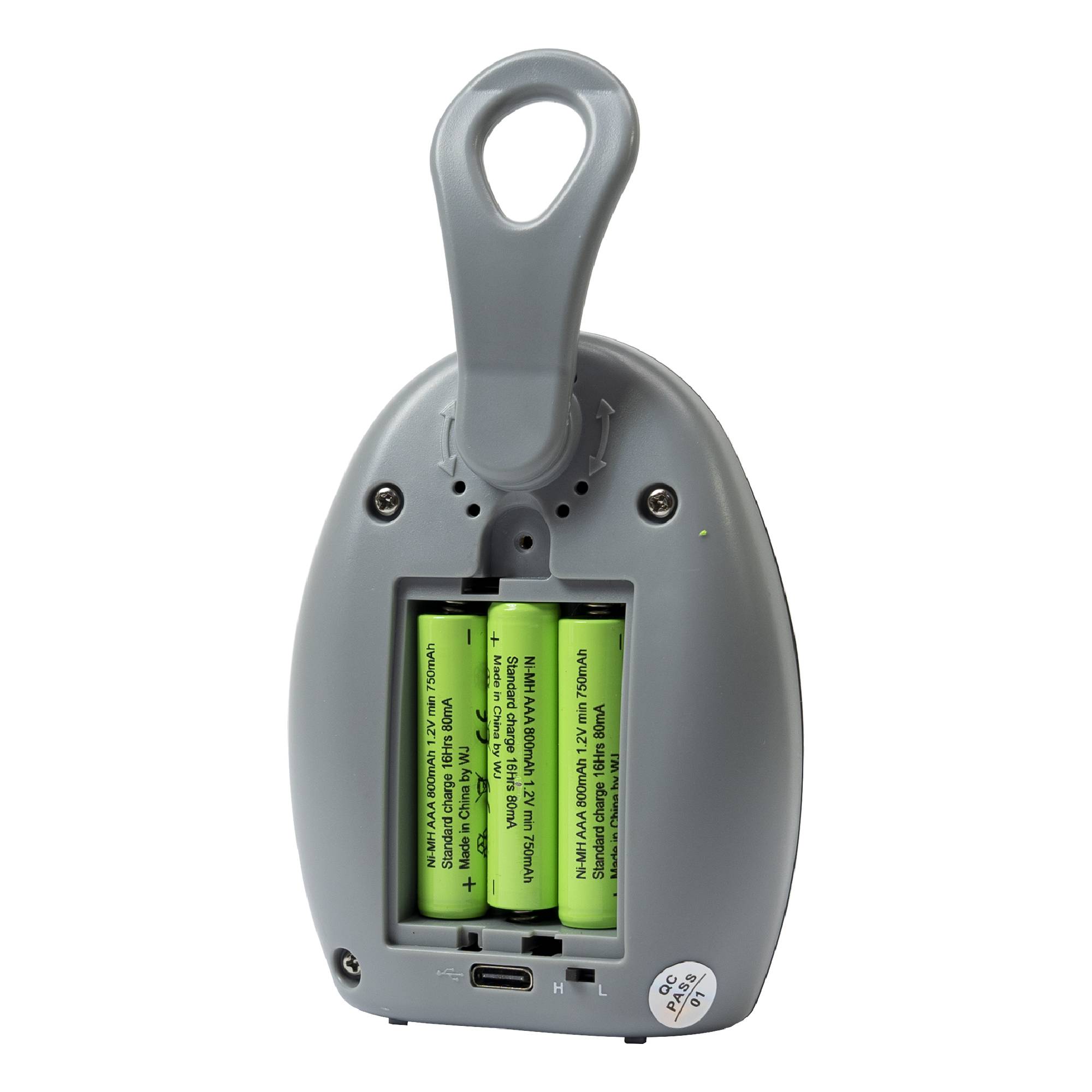 Audio-Babyphone PNI B6500 kabellos, Gegensprechanlage, mit Nachtlampe, Vox- und Pager-Funktion, einstellbare Mikrofonempfindlichkeit