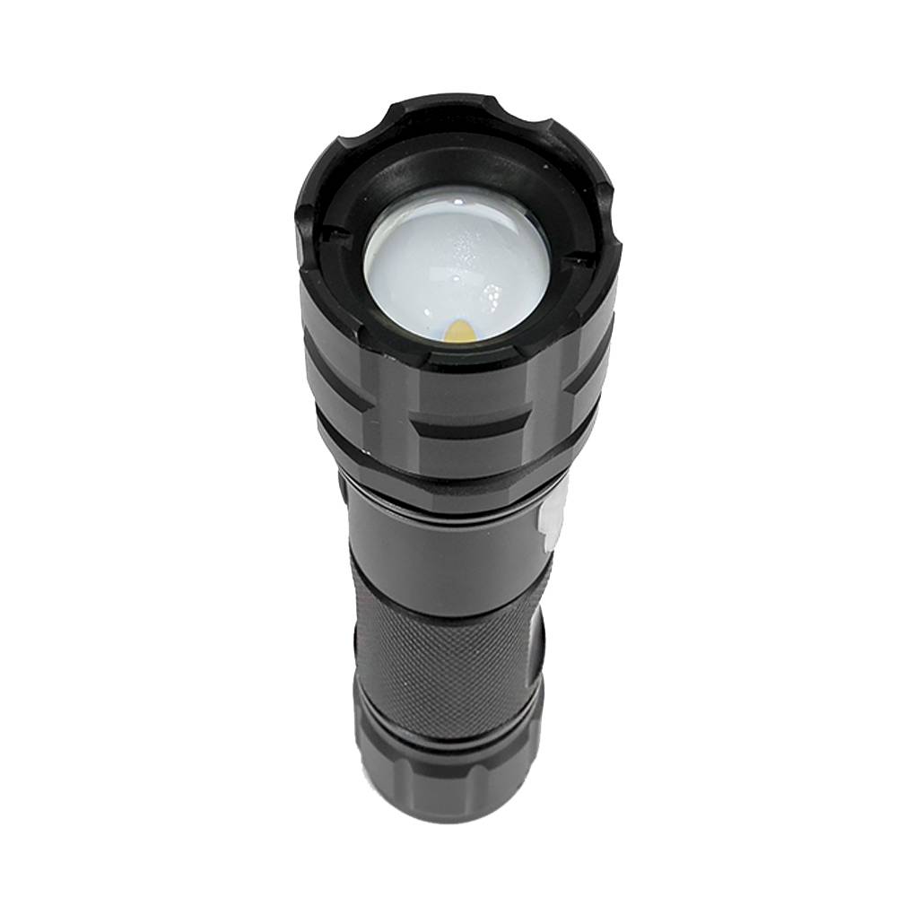 PNI Adventure F10 Aluminium-Taschenlampenpaket mit LED 6 W, 500 lm bis zu 200 m Fokus, mit Akku und PNI CHG300-Netzteil mit USB-C-Anschluss, QC3.0