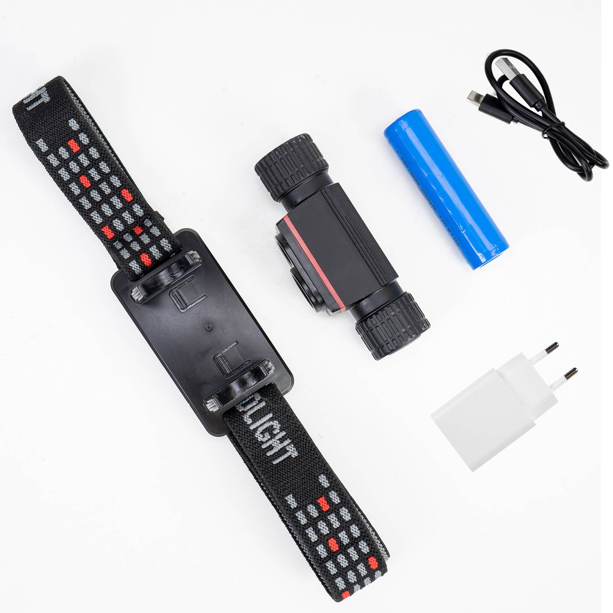 PNI Adventure F80 Dual-LED-Stirnlampe, 1000 lm, 6 W, 2200 mAh, IP68, inklusive PNI CHG300-Netzteil