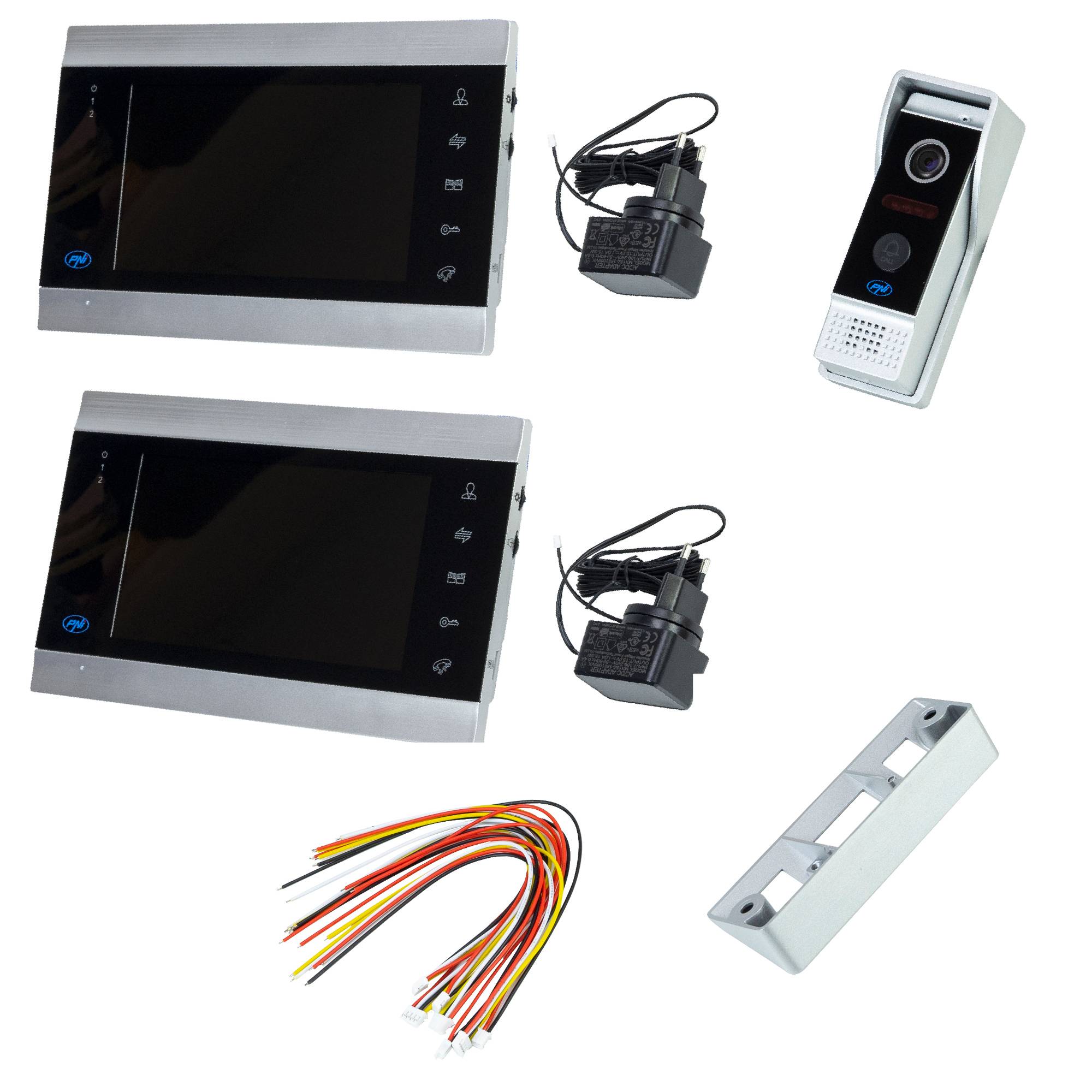 PNI SafeHome PT720MW WiFi HD, P2P-Smart-Video-Gegensprechanlage, Innenmonitor, Tuya Smart-Anwendung, Integration in Smart-Szenarien und