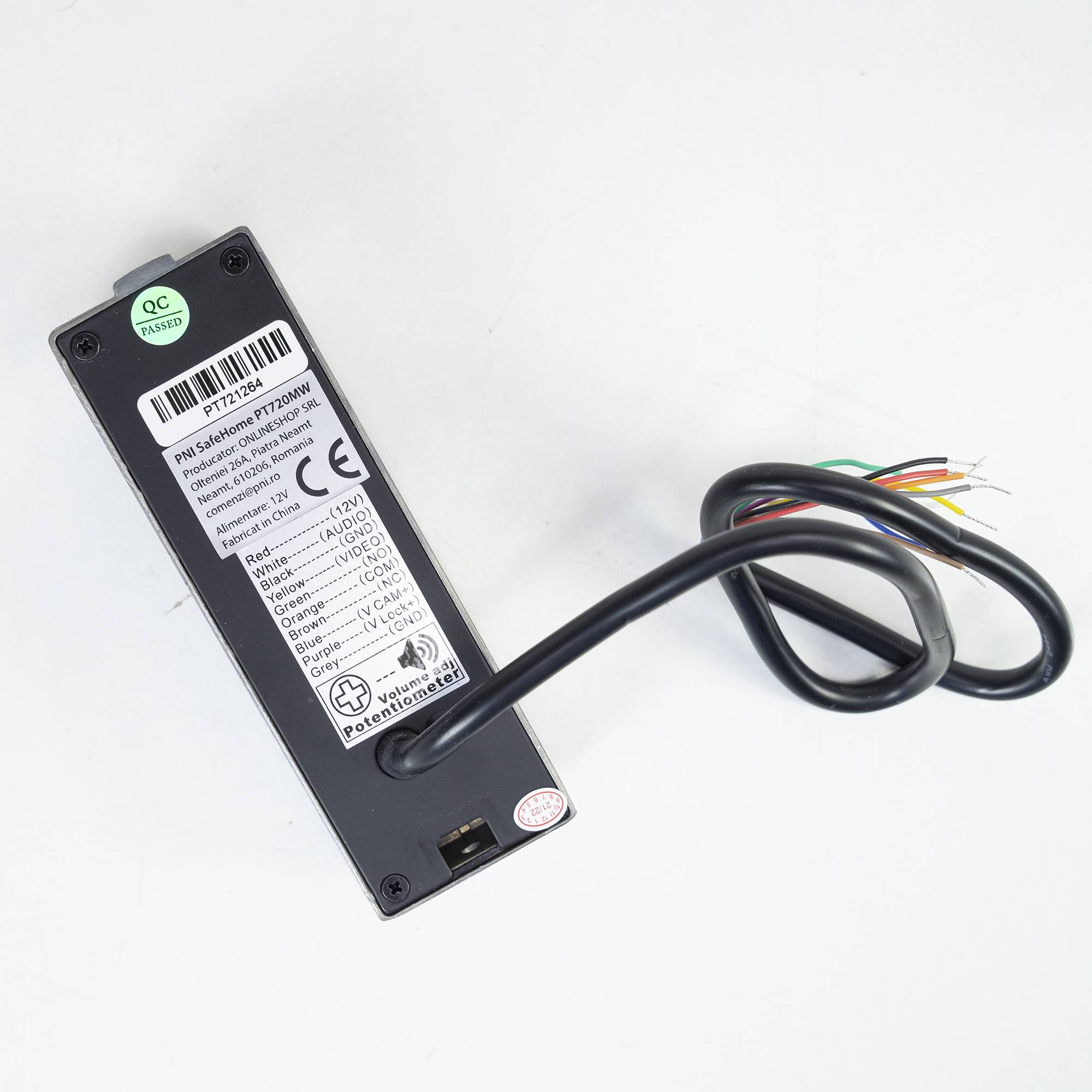 PNI SafeHome PT720MW WiFi HD, P2P-Smart-Video-Gegensprechanlage, Innenmonitor, Tuya Smart-Anwendung, Integration in Smart-Szenarien und