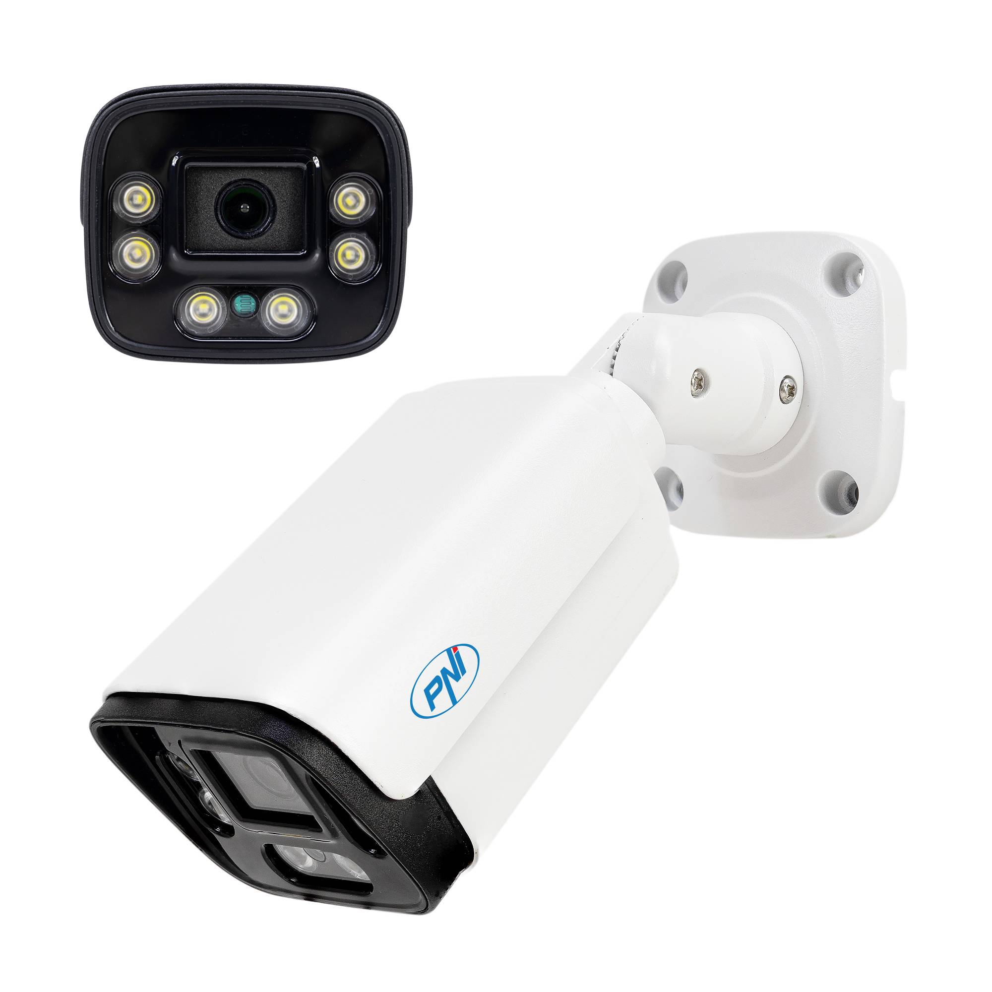 PNI IP125 Videoüberwachungskamera mit IP, 5MP, H.265, ONVIF, Outdoor und Indoor IP66, Personenerkennung, Bewegungserkennung