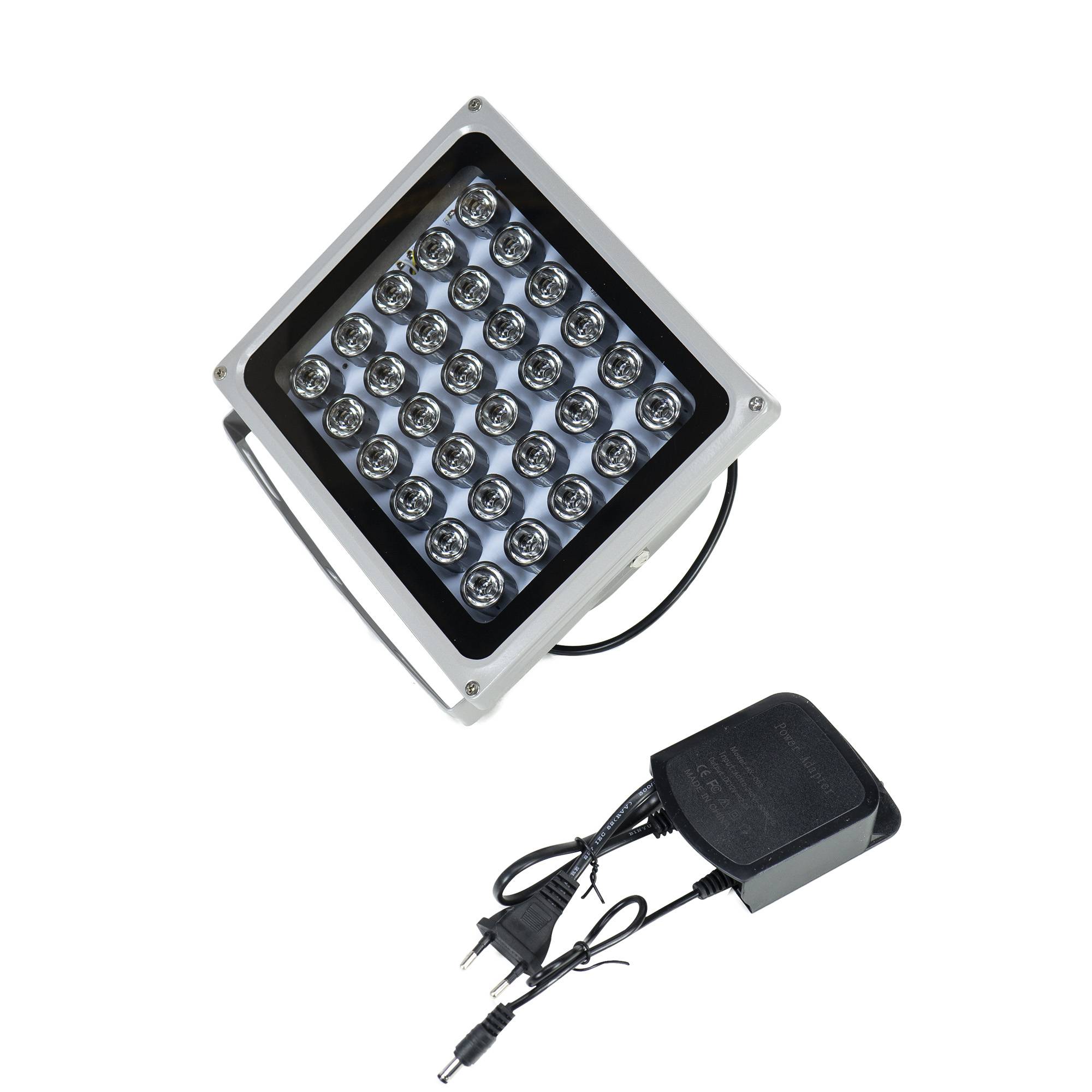 Reflektor mit Infrarot-LEDs PNI IR30 für Kameras und CCTV-Systeme, 30 IR-LEDs, Entfernung 80 m, IP66