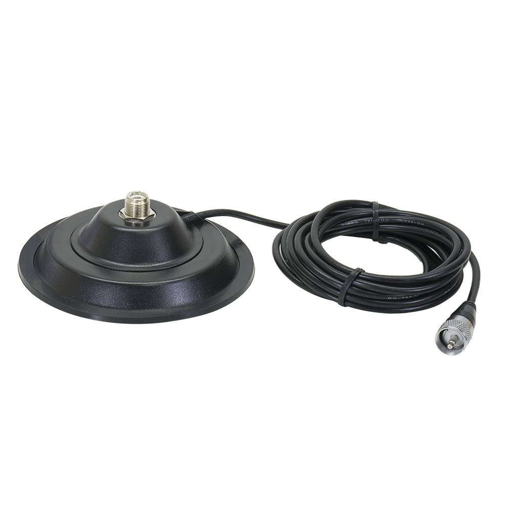 Faltbare CB PNI LED 850 Antenne mit Magnetfuß 145 mm, 85 cm lang, 26-28 MHz, 300 Watt, leuchtet während des Sendens, Typ PL-Gewinde, ohne Zubehör