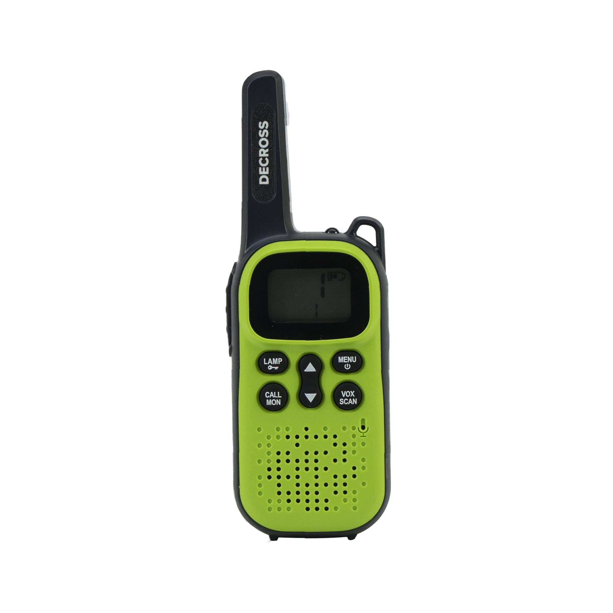 Tragbarer Radiosender PMR PNI Decross DC44, 446 MHz, 0,5 W, 16 Kanäle, 800 mAh NiMH, Set mit 2 Stück