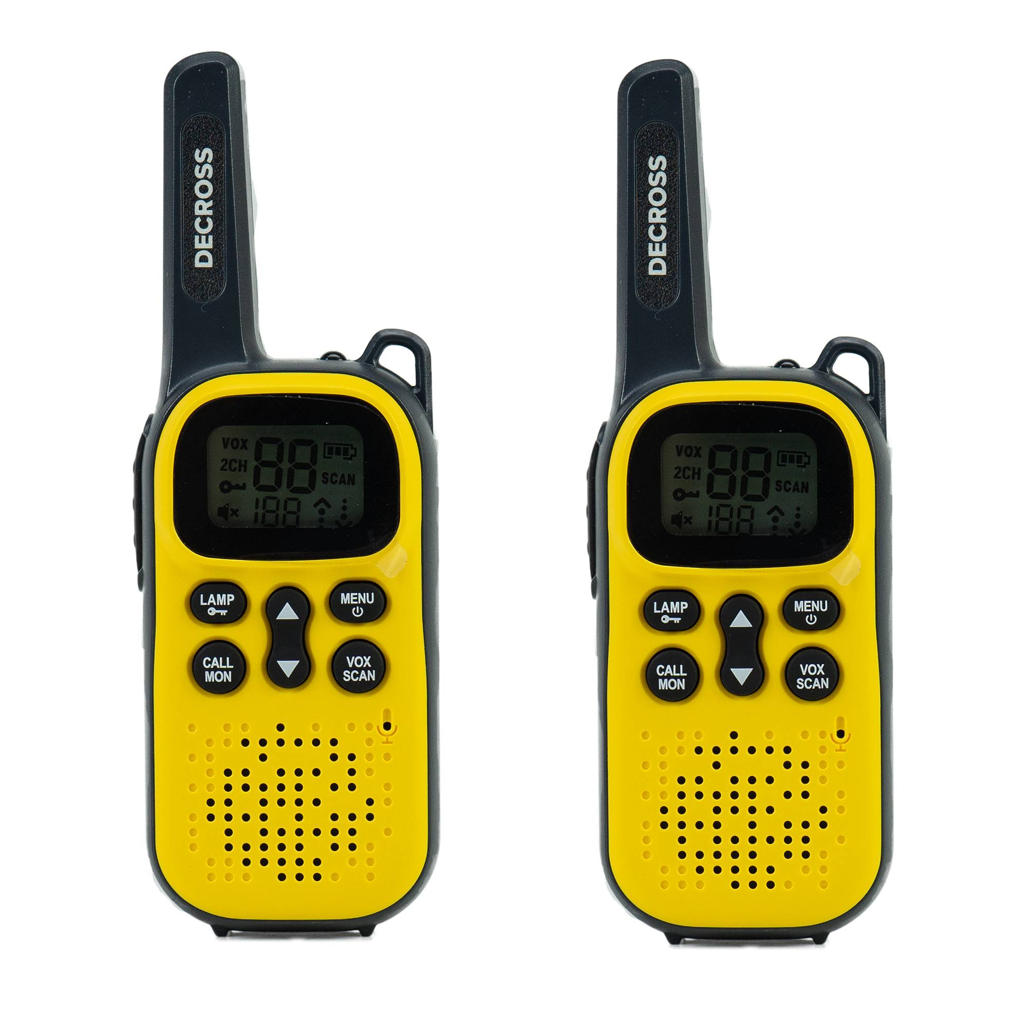 Tragbarer Radiosender PMR PNI Decross DC43, 446MHz, 0,5W, 16CH, Set mit 2 Stück