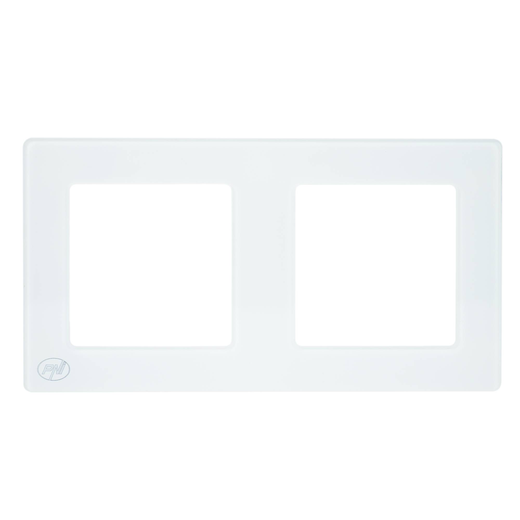 PNI WP2 Glas-Doppelrahmen für PNI-Steckdosen