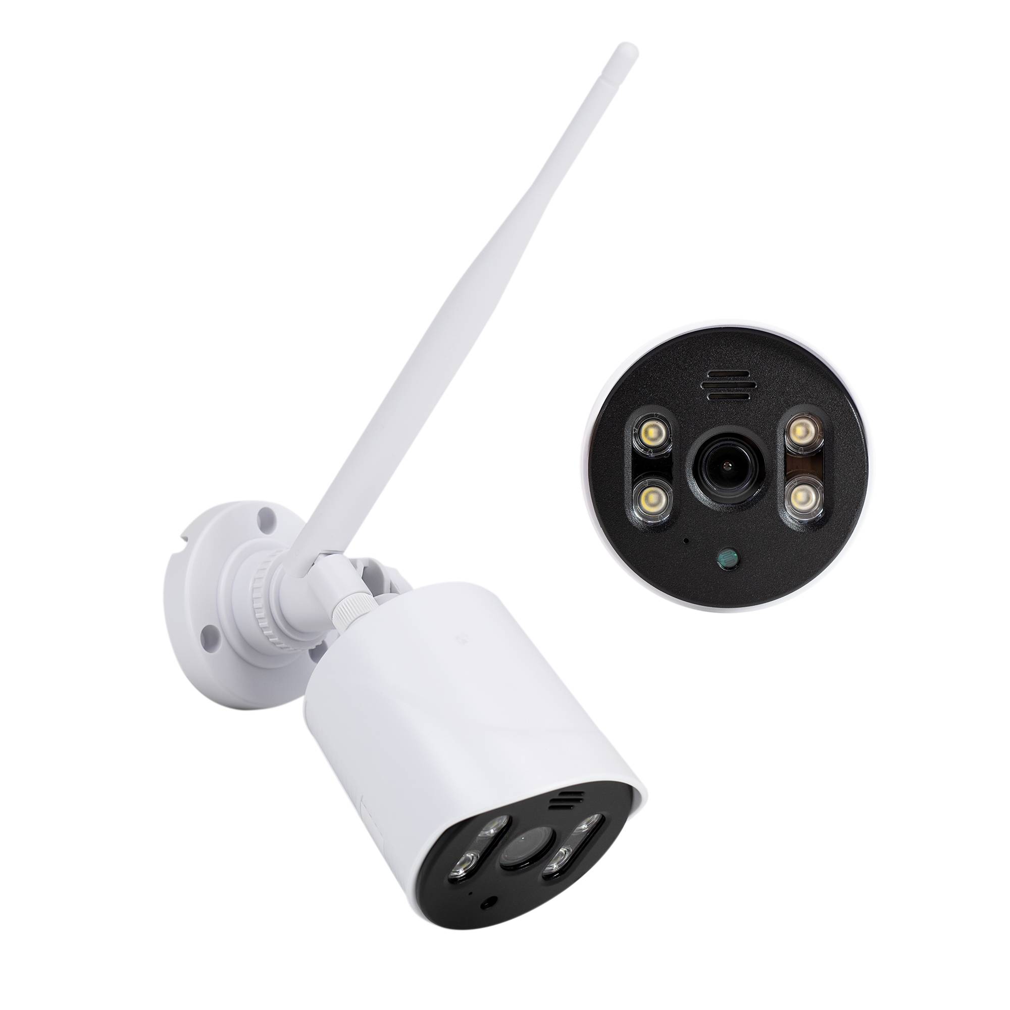 Videoüberwachungskit PNI House WiFi663 NVR mit LCD und 4 drahtlose Außenkameras 3MP, P2P, IP66