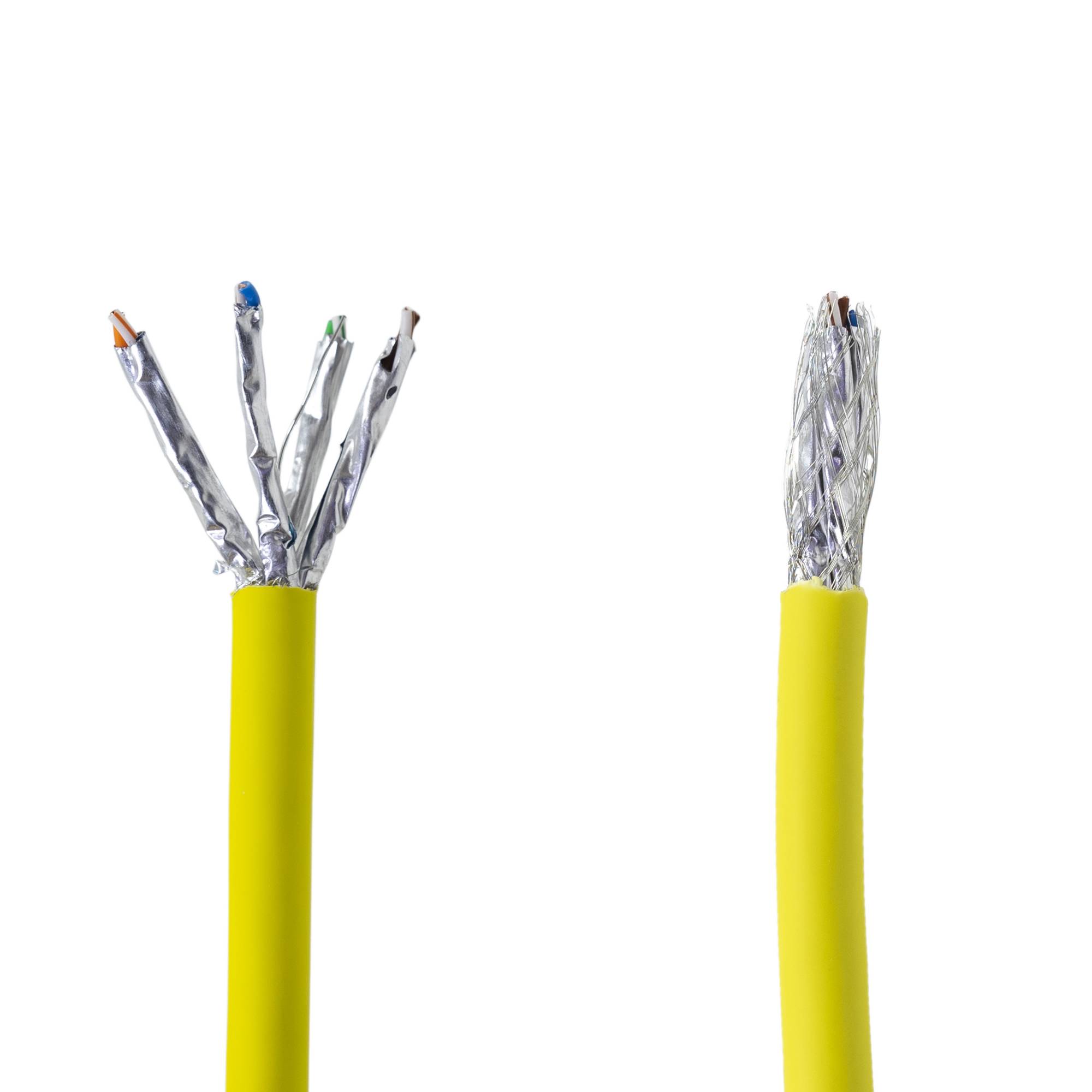 S/FTP CAT7 PNI SF07 Kabel, 10Gbps, 1000MHz, für Internet- und Überwachungssysteme, 305m Rolle, Kupfer