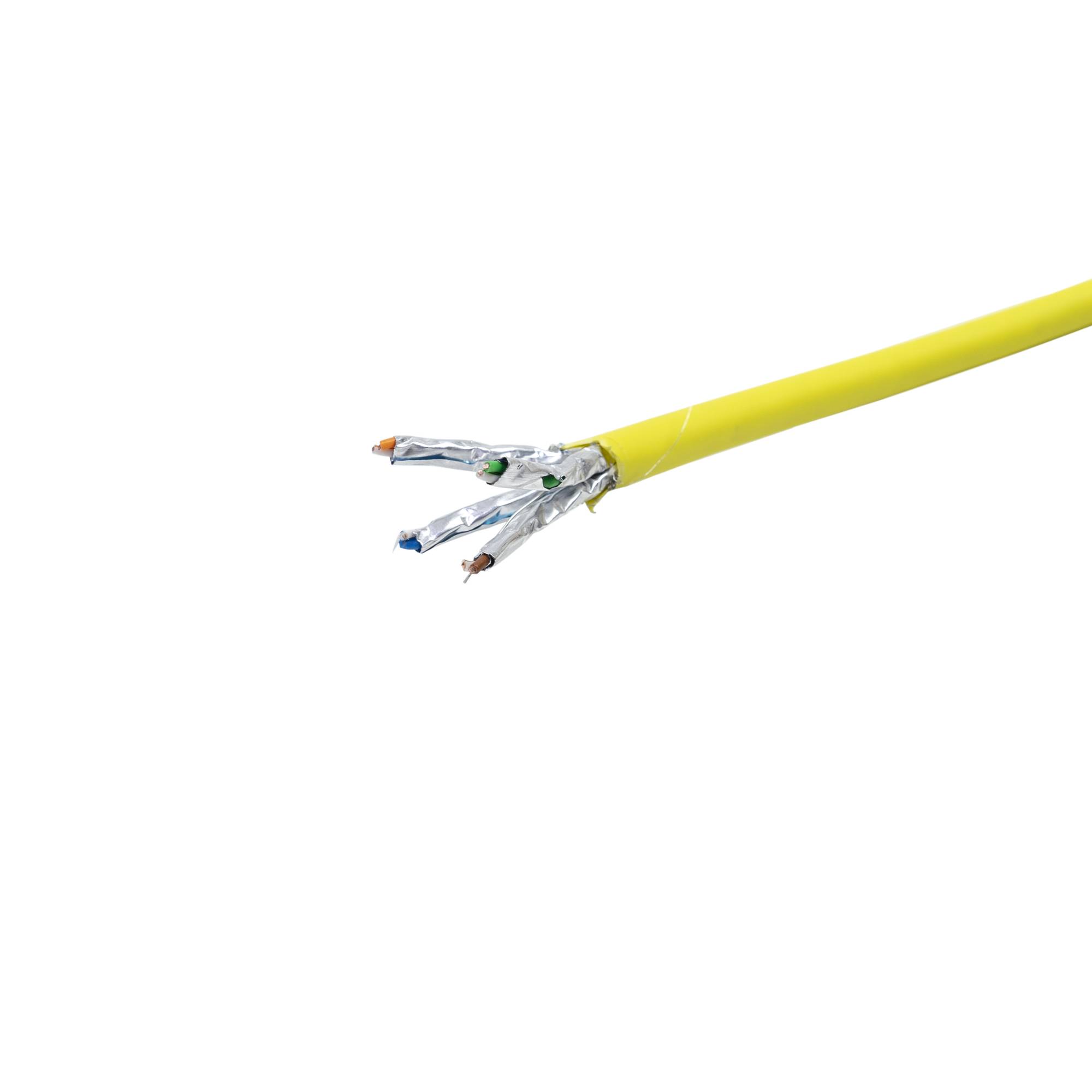 S/FTP CAT7 PNI SF07 Kabel, 10Gbps, 1000MHz, für Internet- und Überwachungssysteme, 305m Rolle, Kupfer