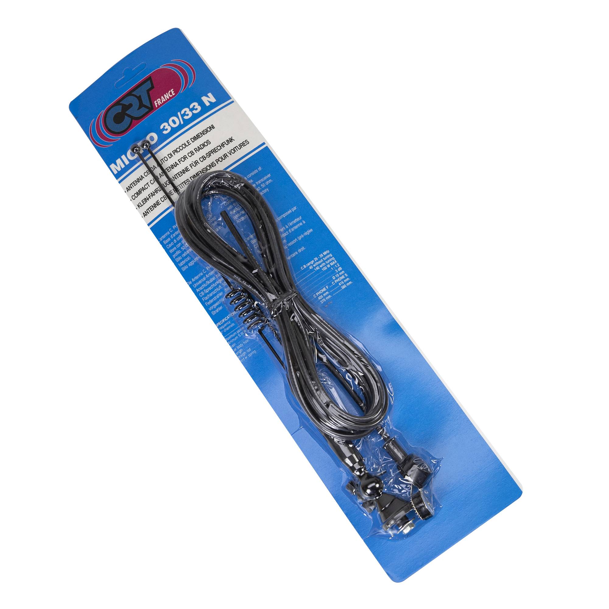Antenne CB CRT MICRO 30/33N 2BR, 26-28MHz, Länge 380 mm